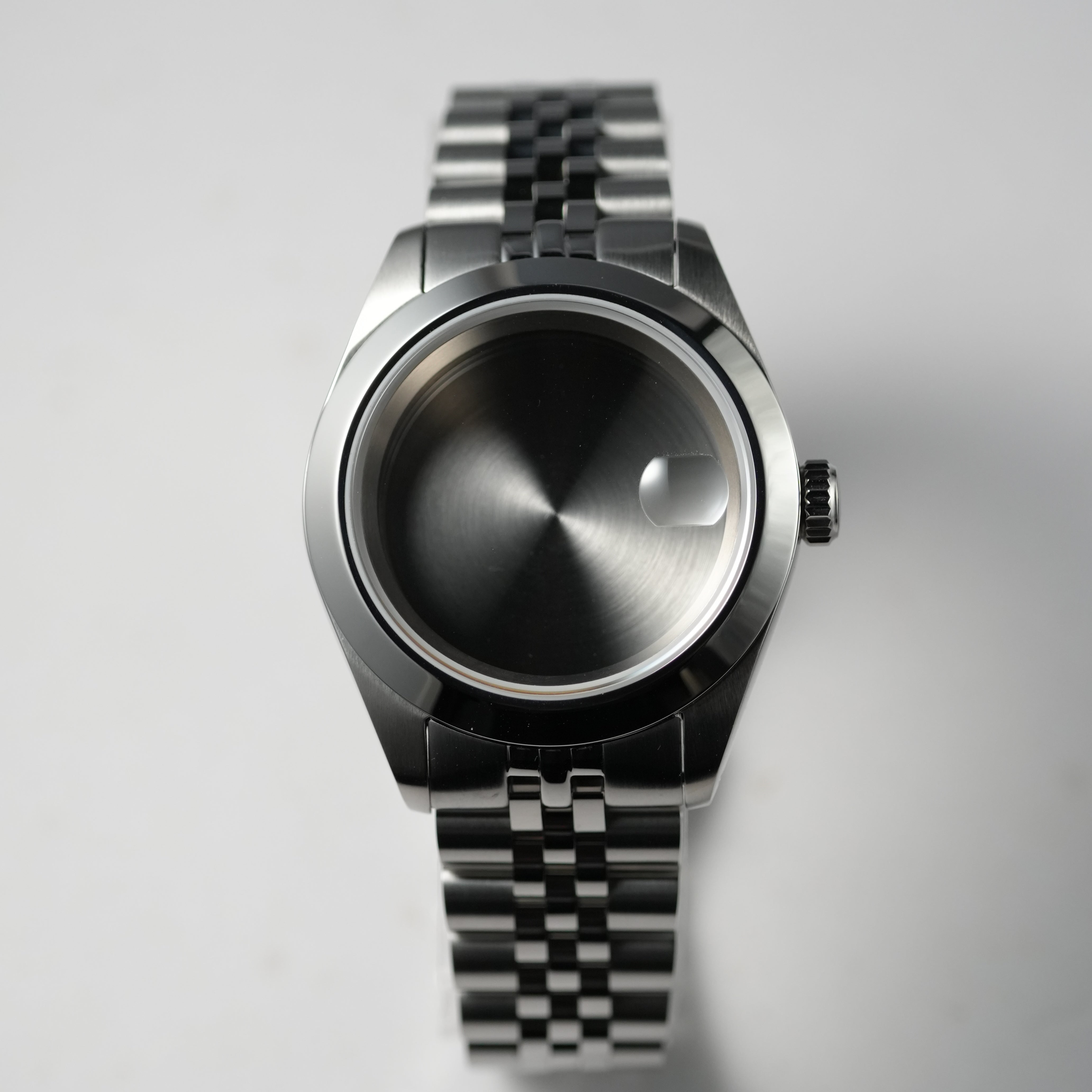 40MM Pilot: Brushed Silver Case with Cyclops & Jubilee Bracelet