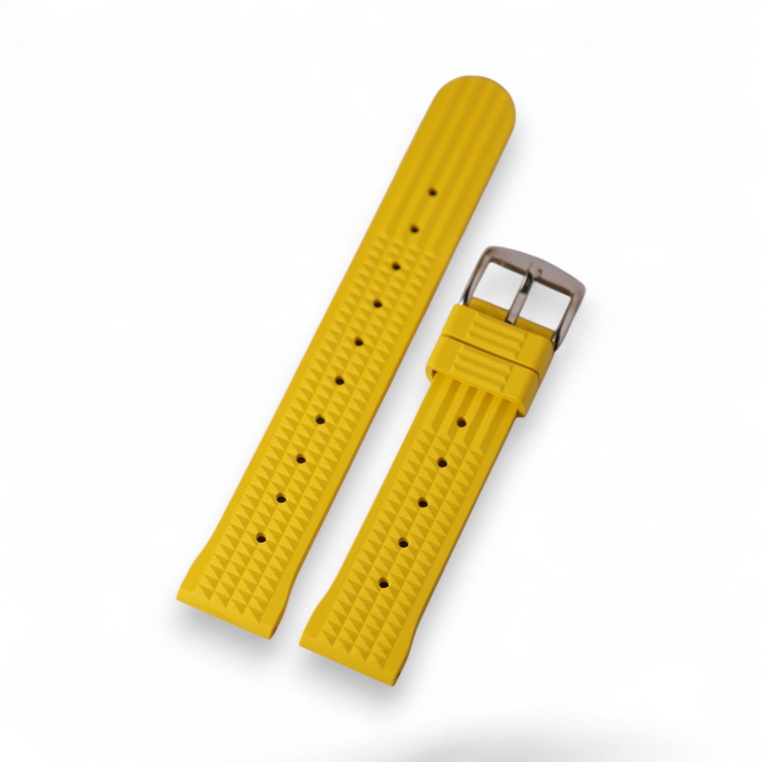Yellow Waffle: FKM Rubber Strap