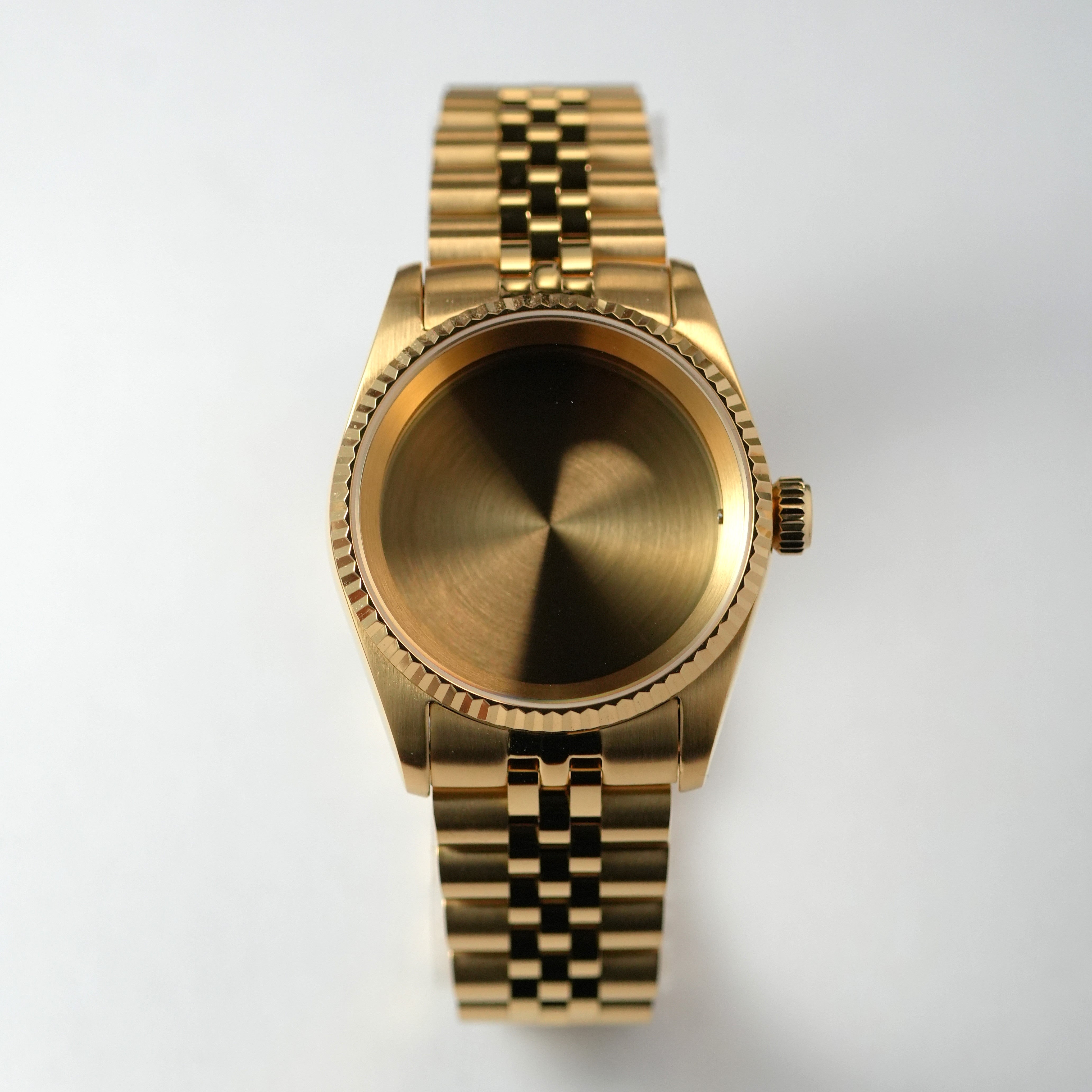 36MM Fluted: Brushed Gold Case with Jubilee Bracelet