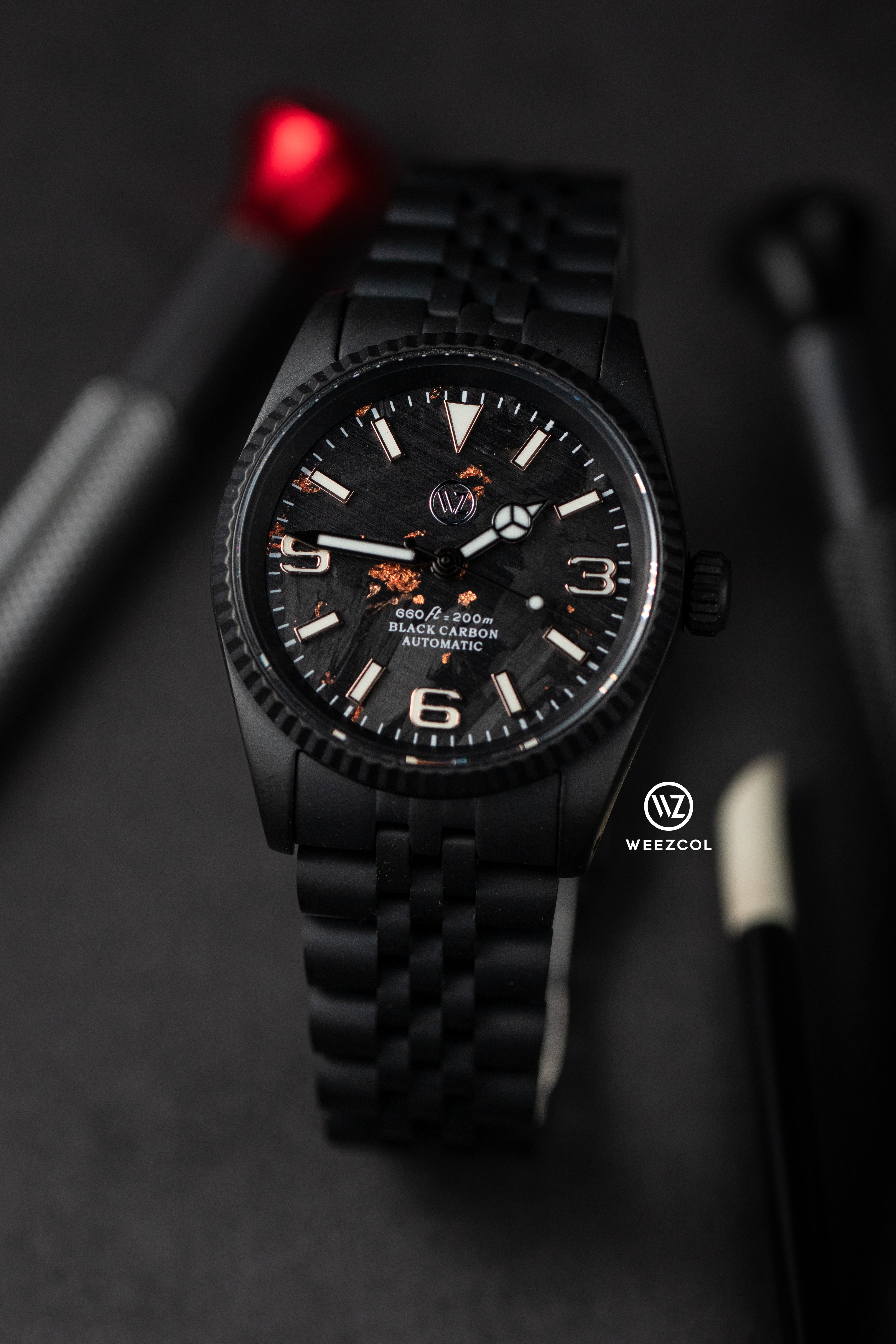 36MM Fluted: Matte Black Case with Cyclops & Jubilee Bracelet