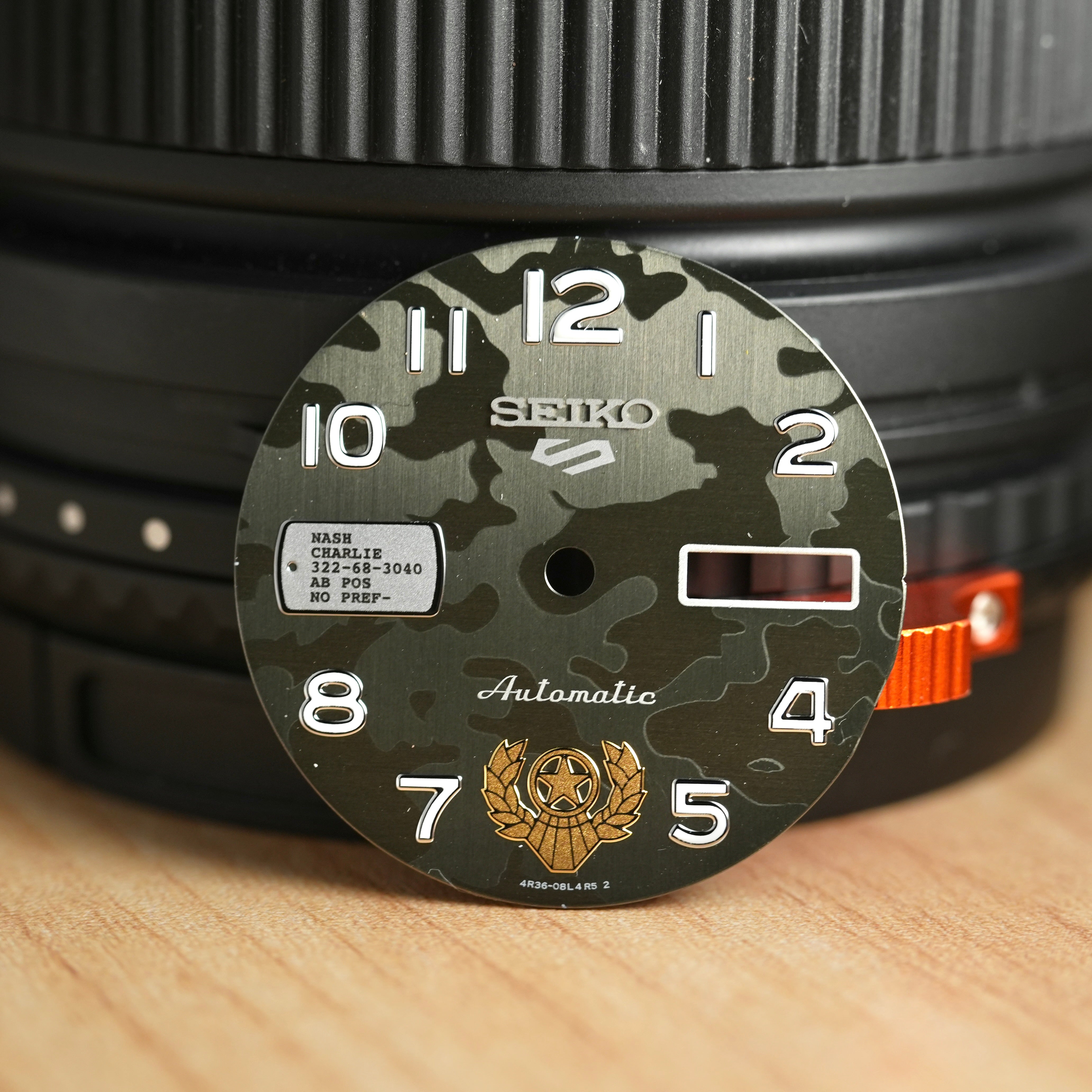 Seiko SRPF21 “5KX" Guile Street Fighter OEM Dial