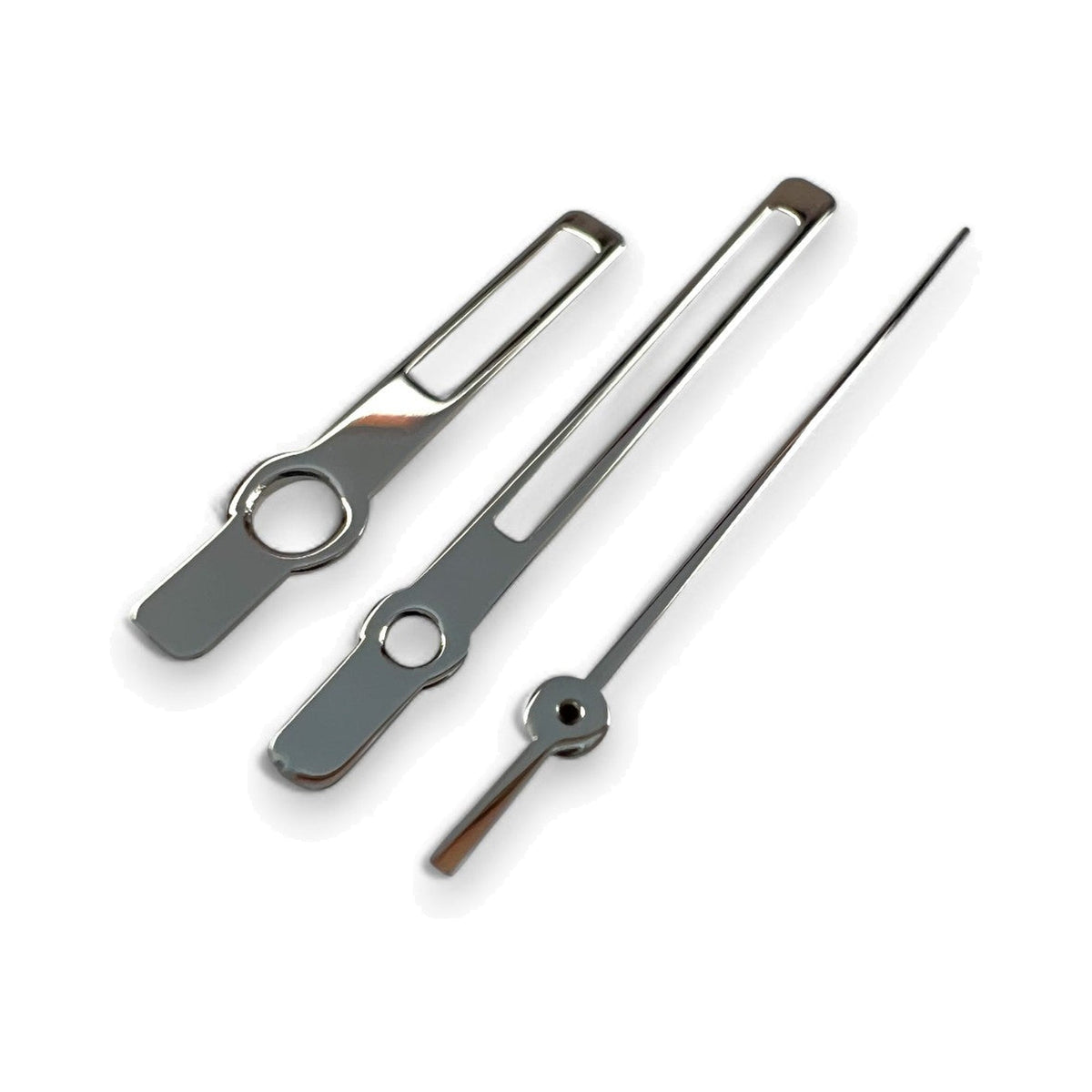 Medium Baton: Polished Silver Hands