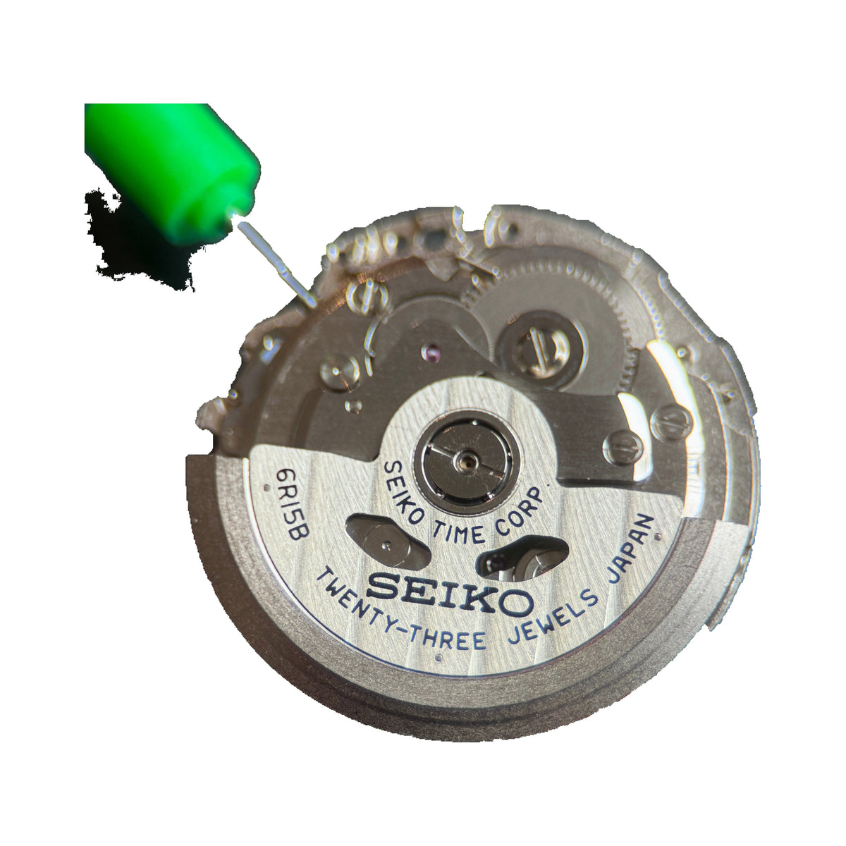 Seiko 6R15B: OEM White Date Automatic Movement (3:00" & 3:80" Position)