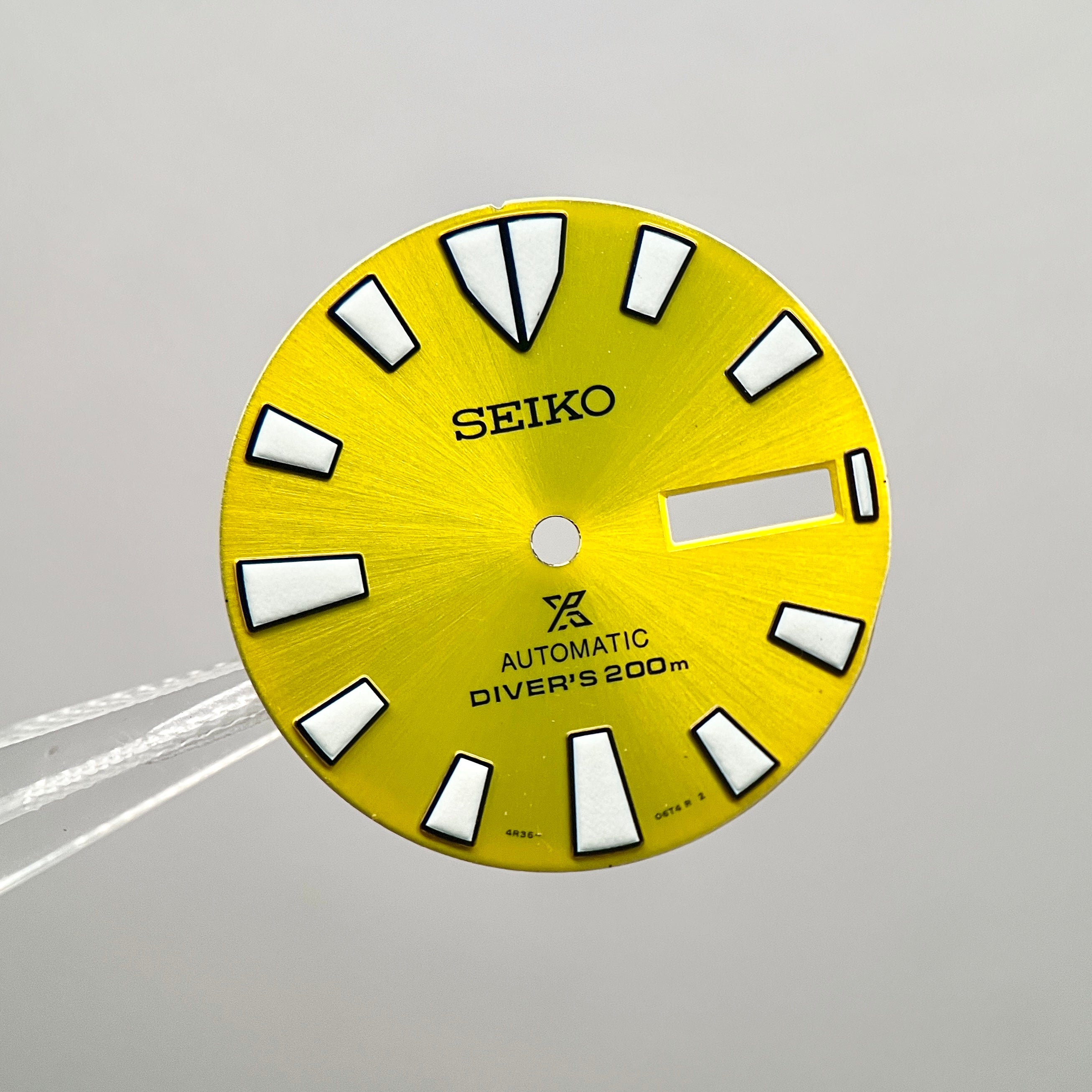 Seiko SRPD15K1 "Yellow Butterflyfish Tuna" OEM Dial