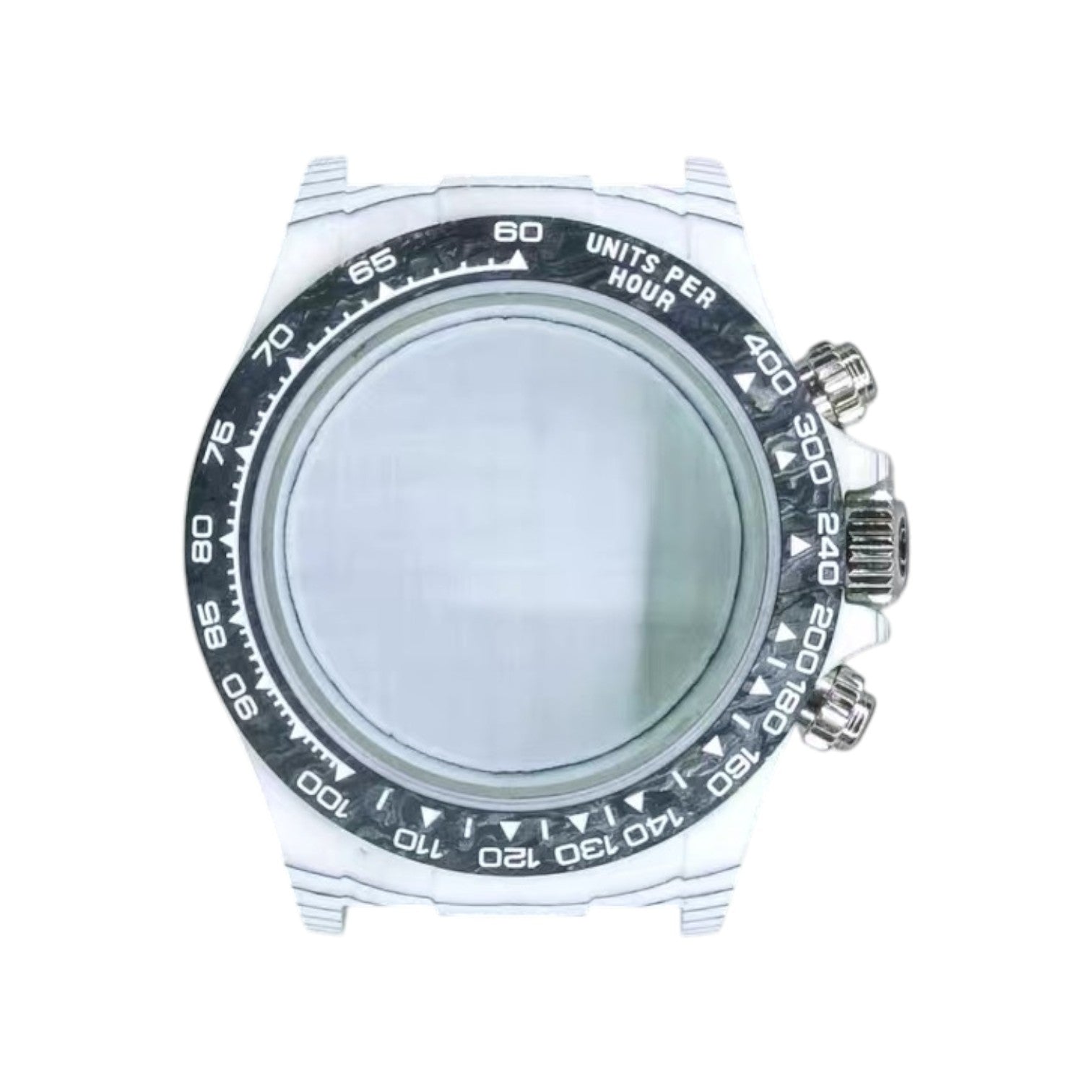 White Carbon Fiber VK63 Case: White Numerals