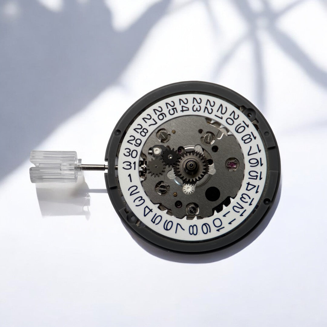 9:00” White: Seiko NH35A Automatic Movement