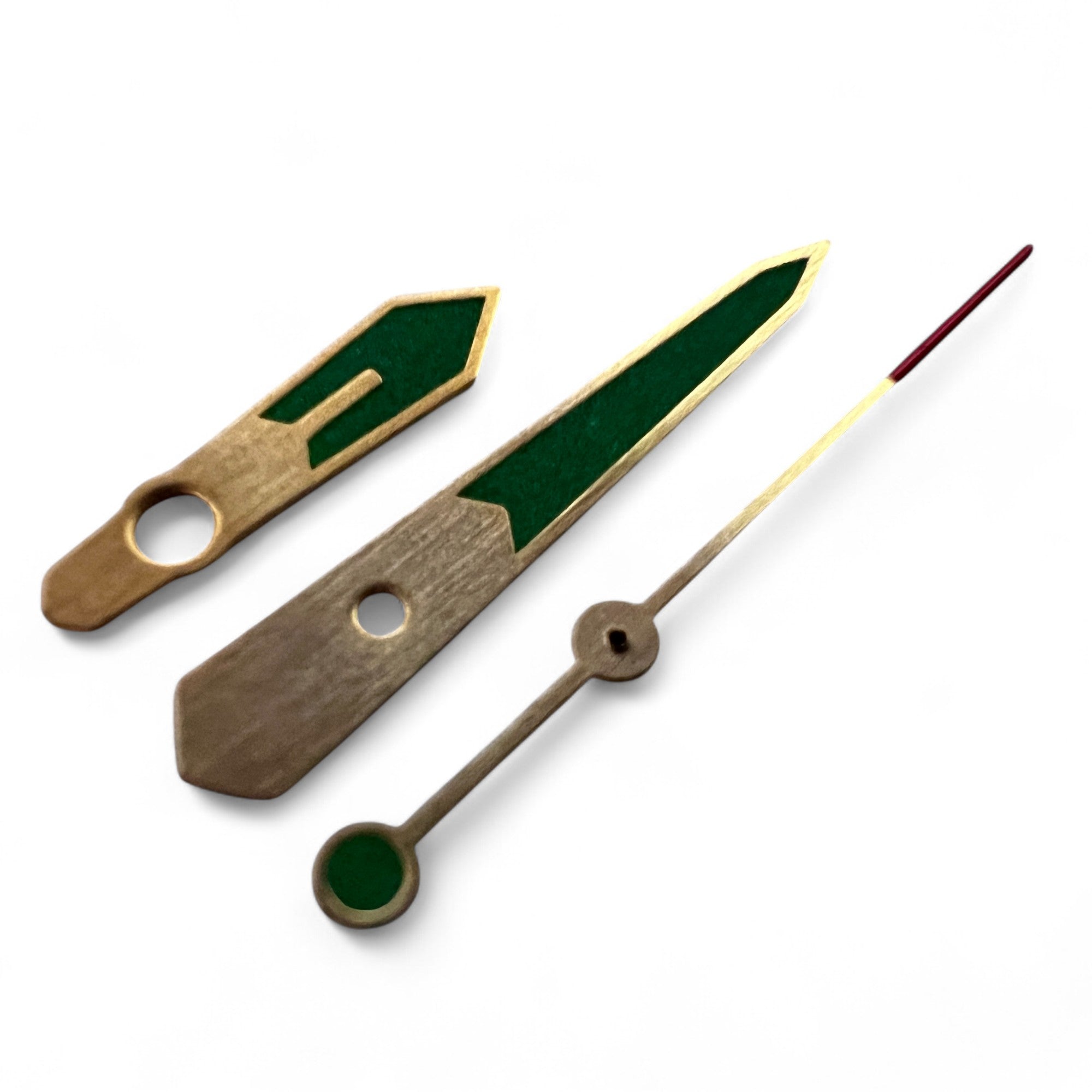 MM1000: Gold Brushed Hands w/ Black Lume