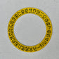Yellow Date Wheel: Black Numerals