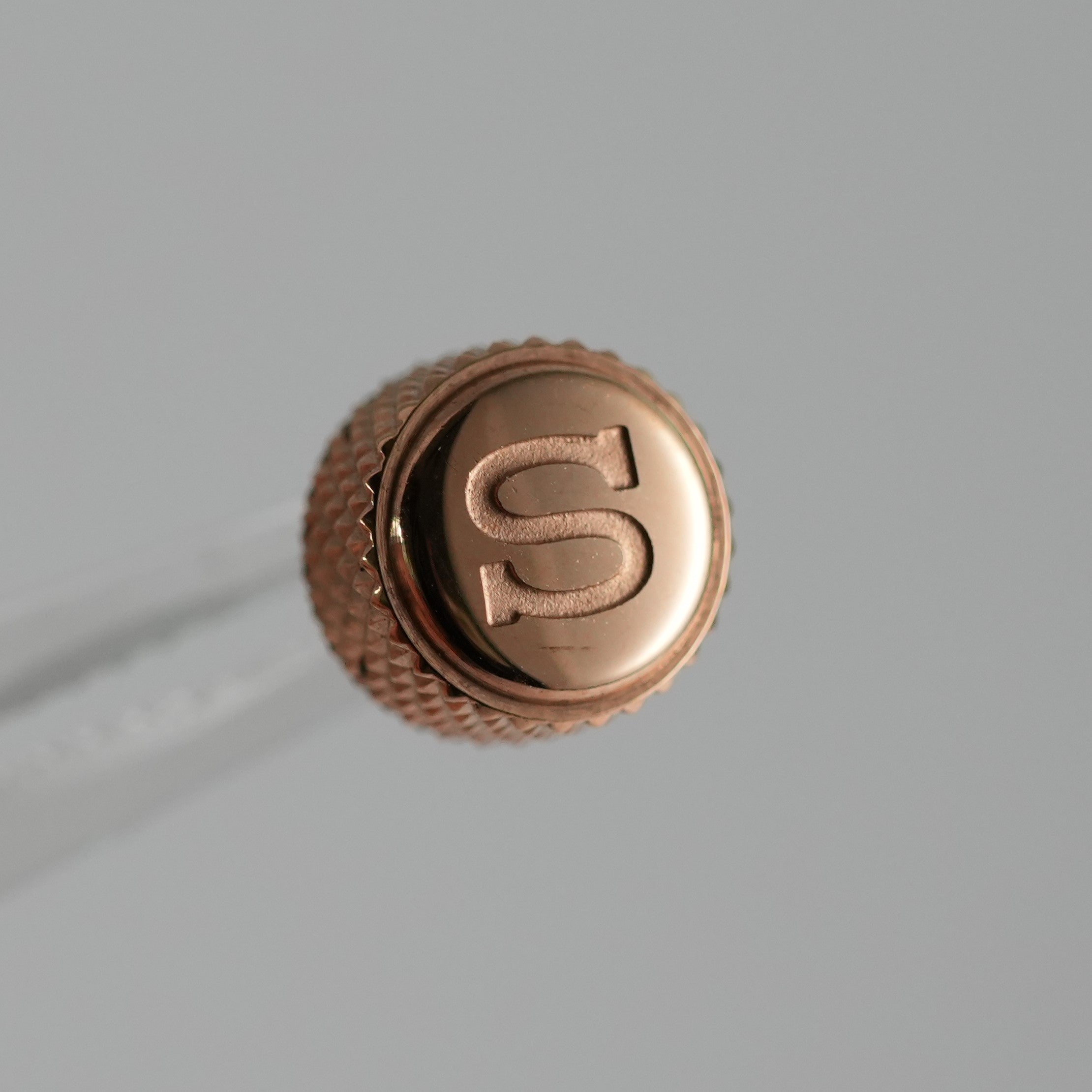 SKX007 Knurled Crown: Polished Rose Gold with S