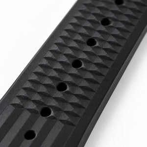 Black Waffle: FKM Rubber Strap — texture studio photo