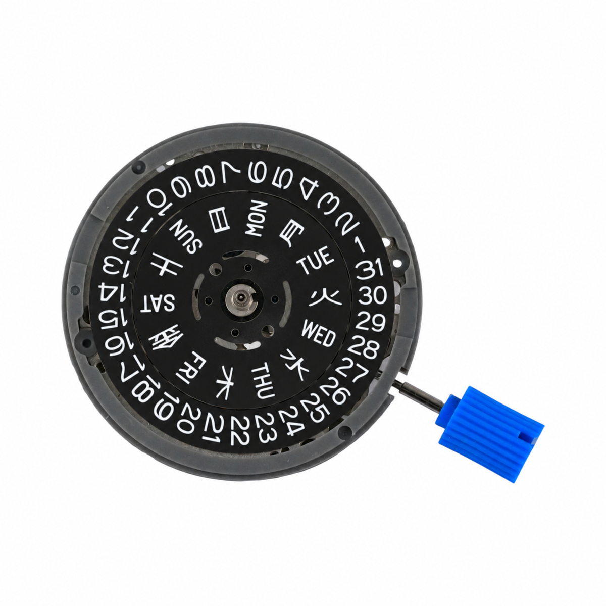 Seiko NH36A Kanji: Black Date Automatic Movement (4:00" Position)