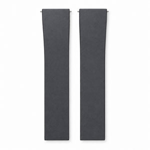 Gray: CTS Rubber Strap — front view of both strap halves