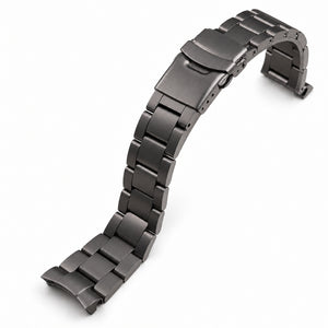 SKX007 Nautilus: Gunmetal Oyster Bracelet — product view on white background