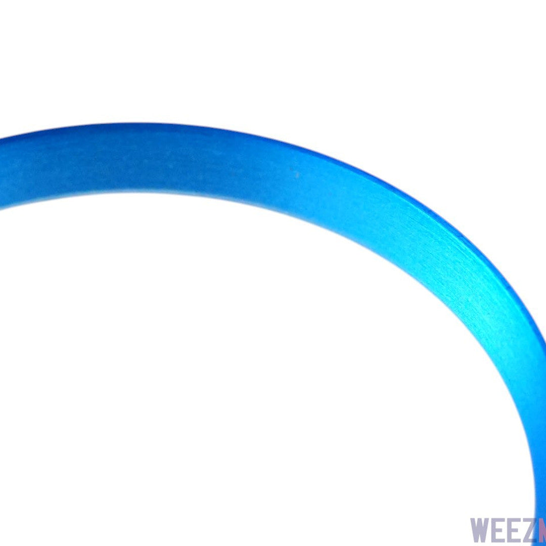 SKX007/SRPD Chapter Ring: Brushed Blue — macro detail, close-up crop of the original product photograph