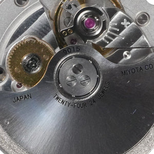 Miyota 9015: Automatic Movement — back macro detail