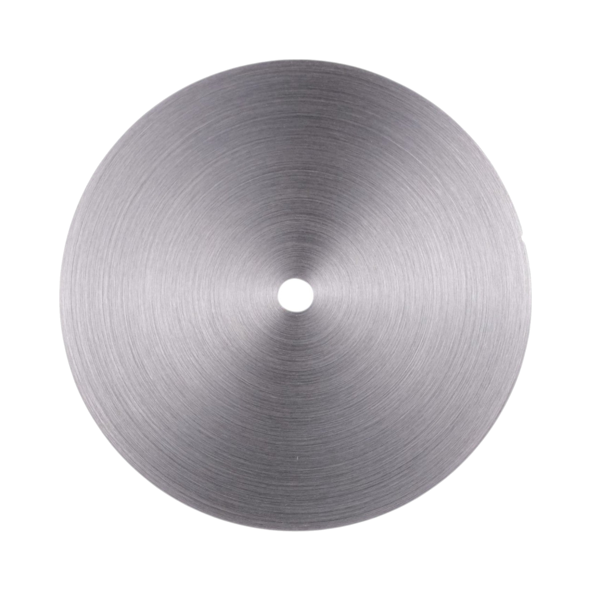 No Date: Brushed Silver Radial