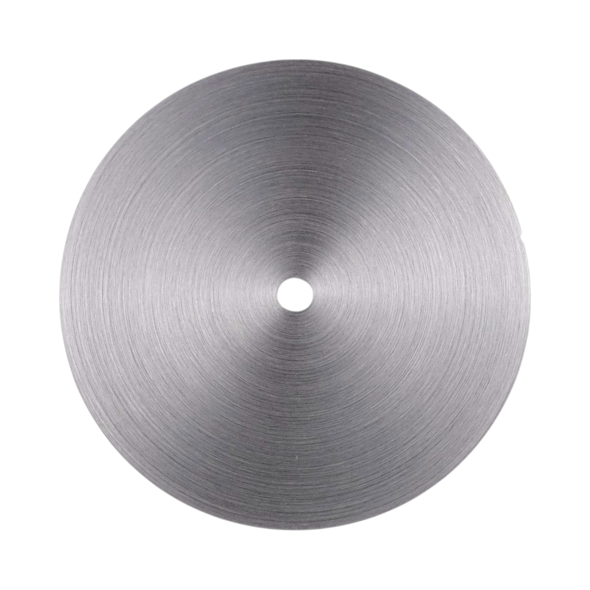 No Date: Brushed Silver Radial