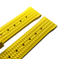 Yellow Waffle Rubber Strap