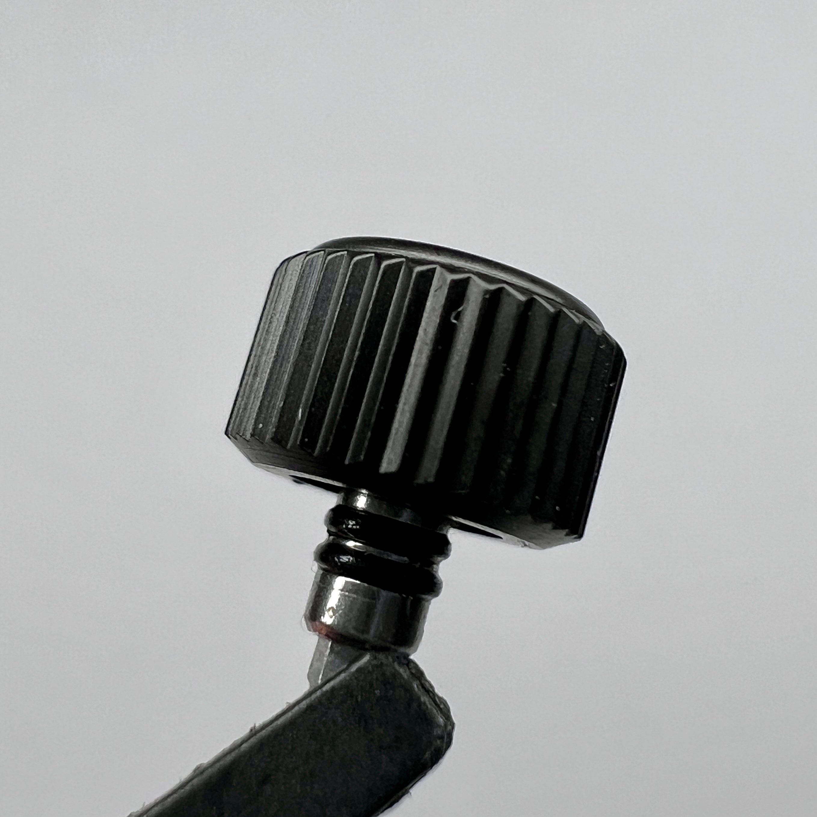 SKX007 Crown: Matte Black with Orange S