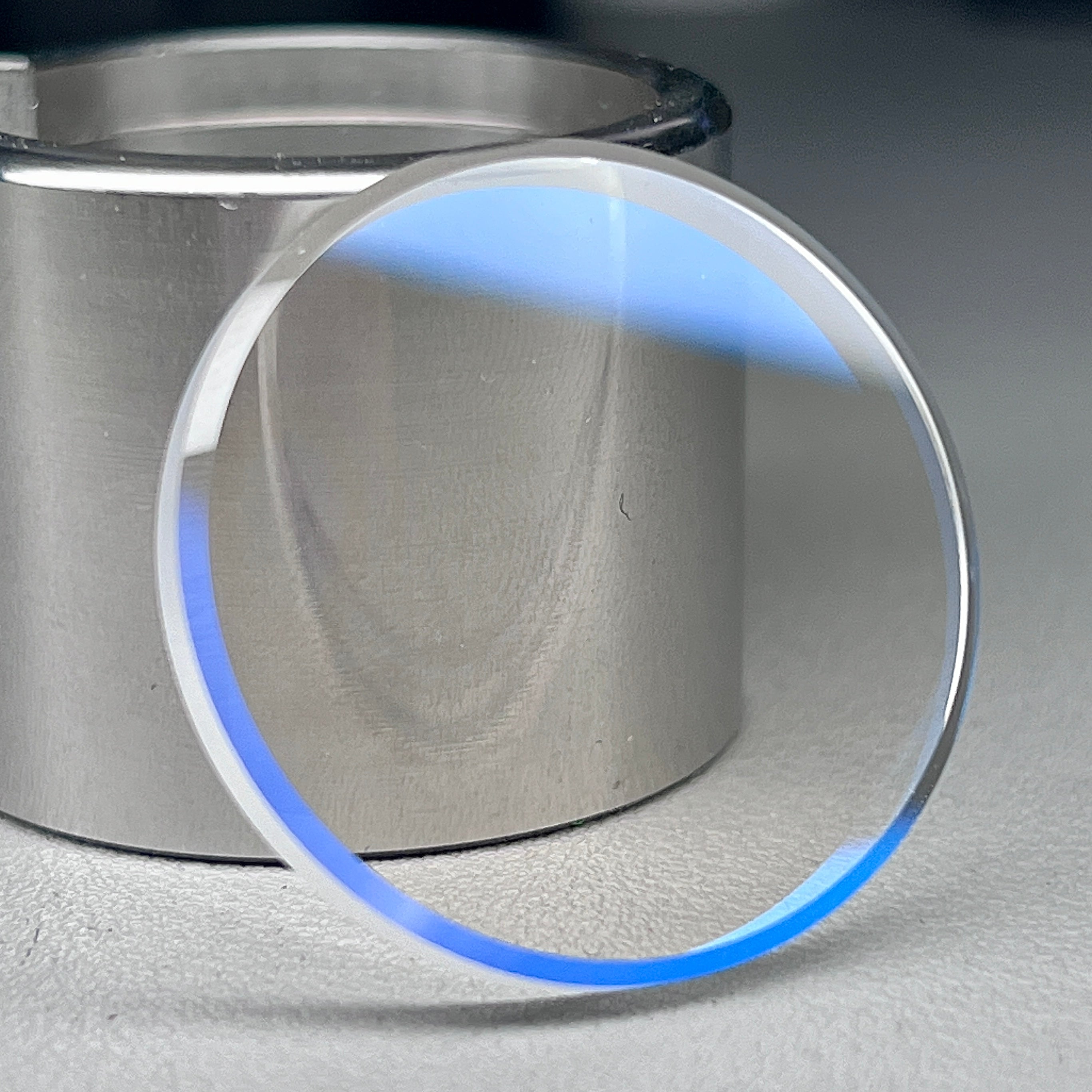 SKX007/SRPD: Flat Sapphire Crystal with Bevel Edge