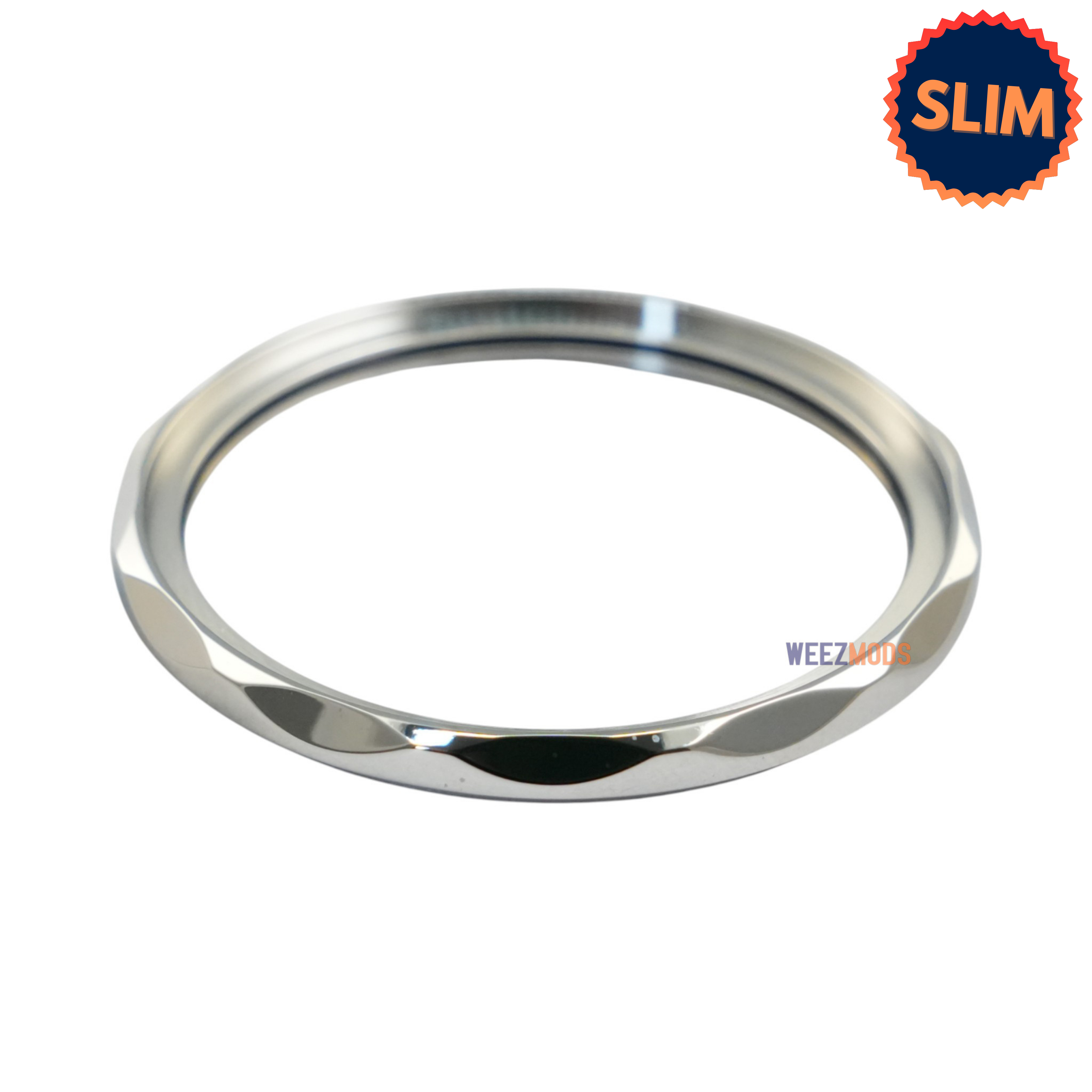 SKX007/SRPD Slim Seamaster Bezel: Polished Silver