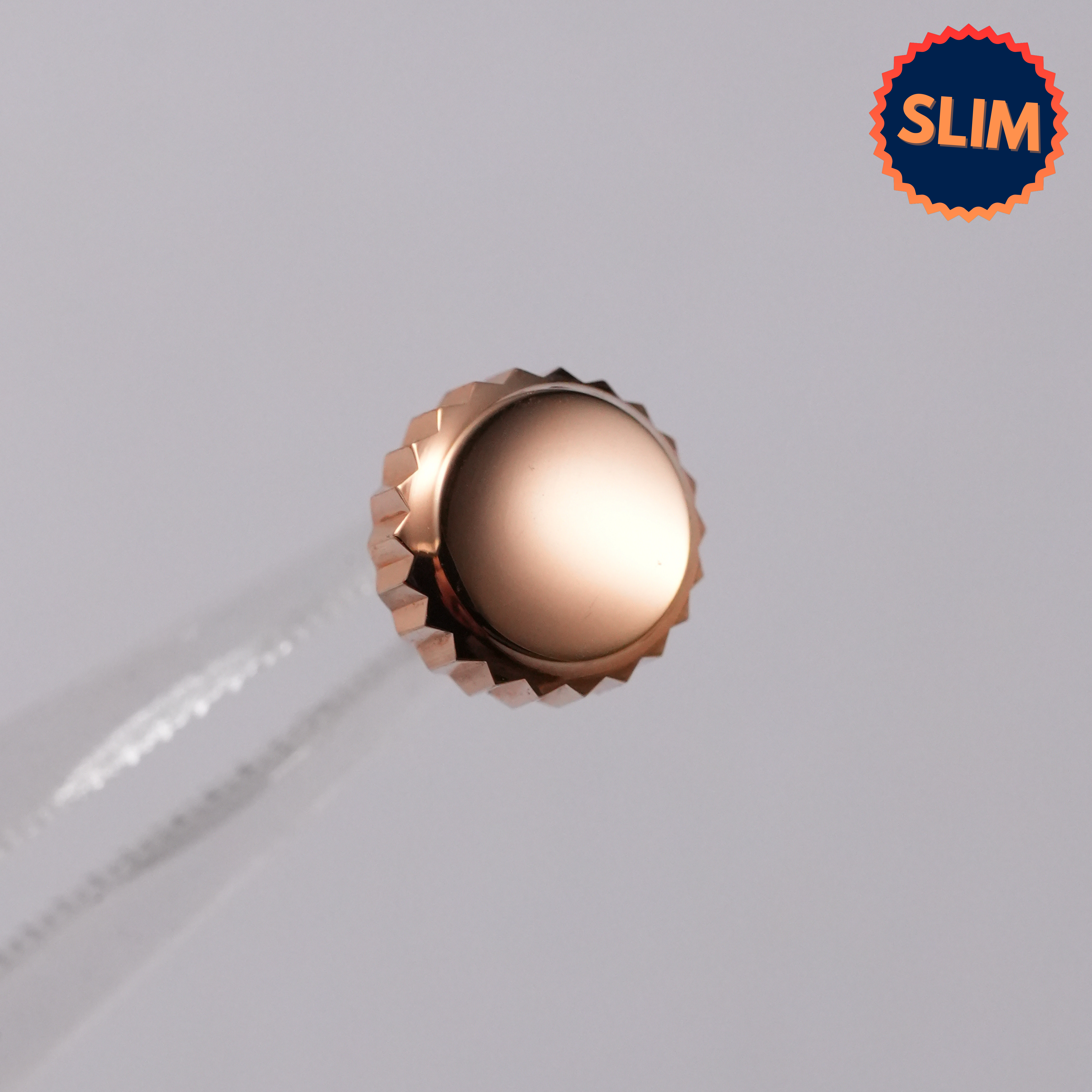 SKX007 Silm Crown: Polished Rose Gold