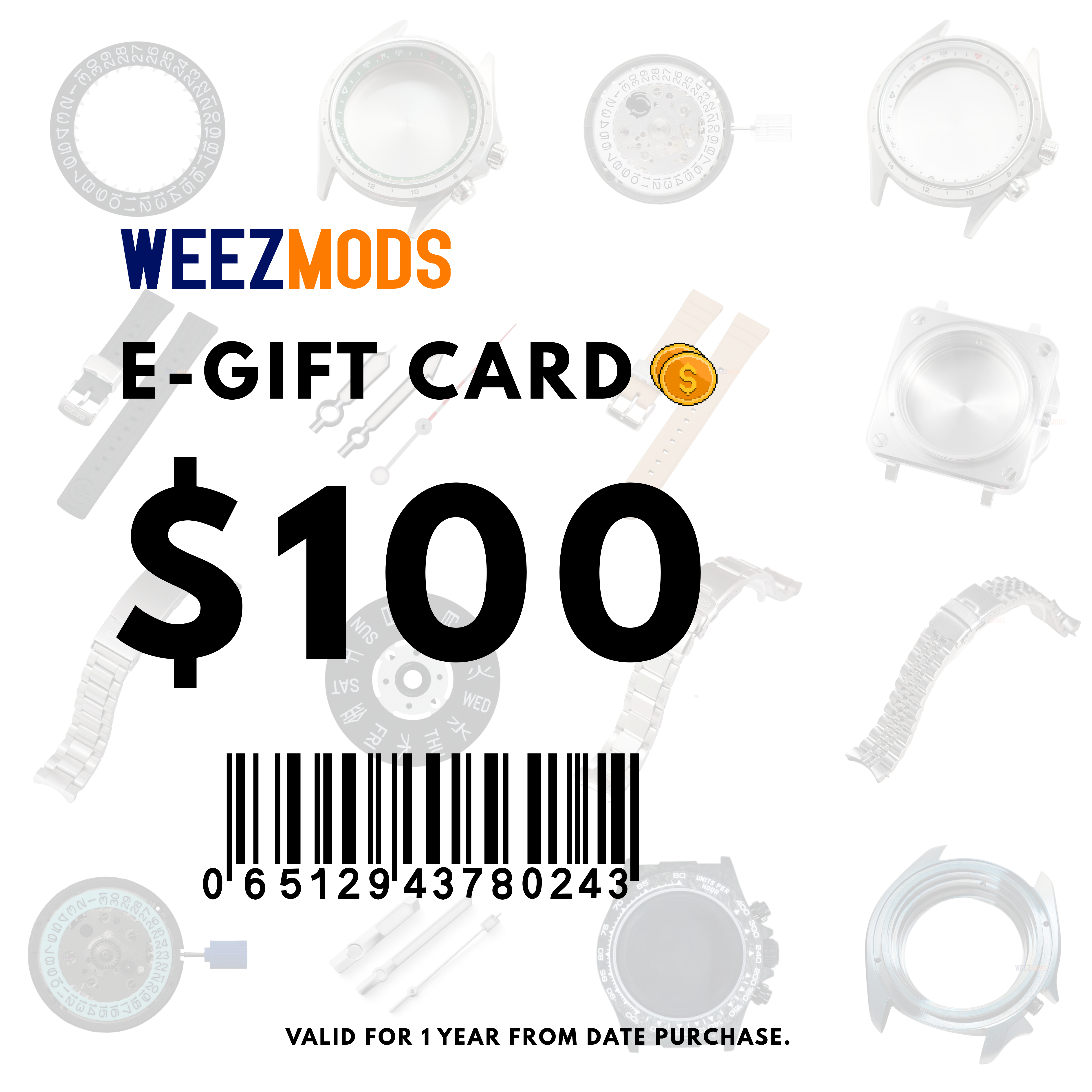 WEEZMODS $100 E-Gift Card