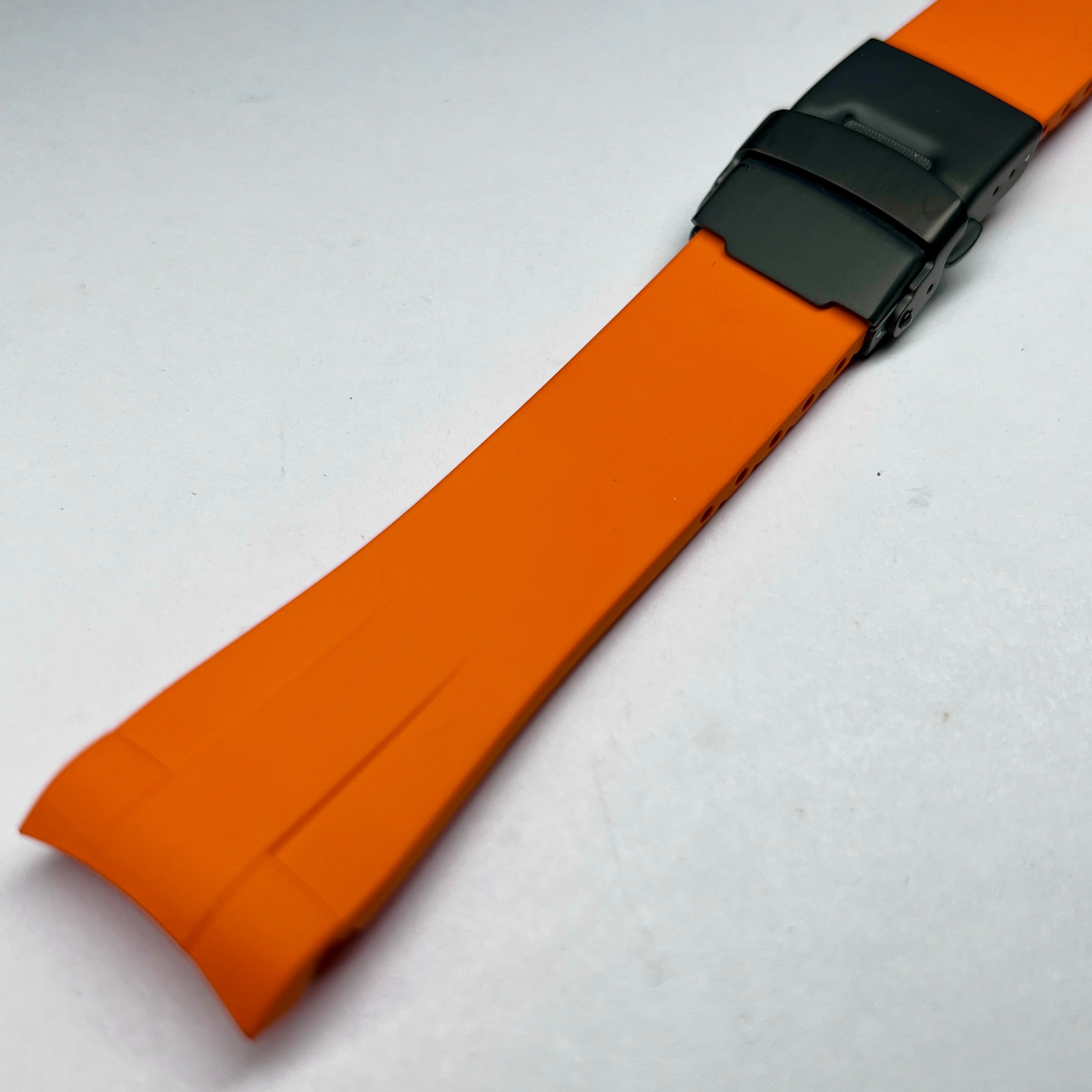 SKX007/SRPD FKM: Orange Rubber Strap