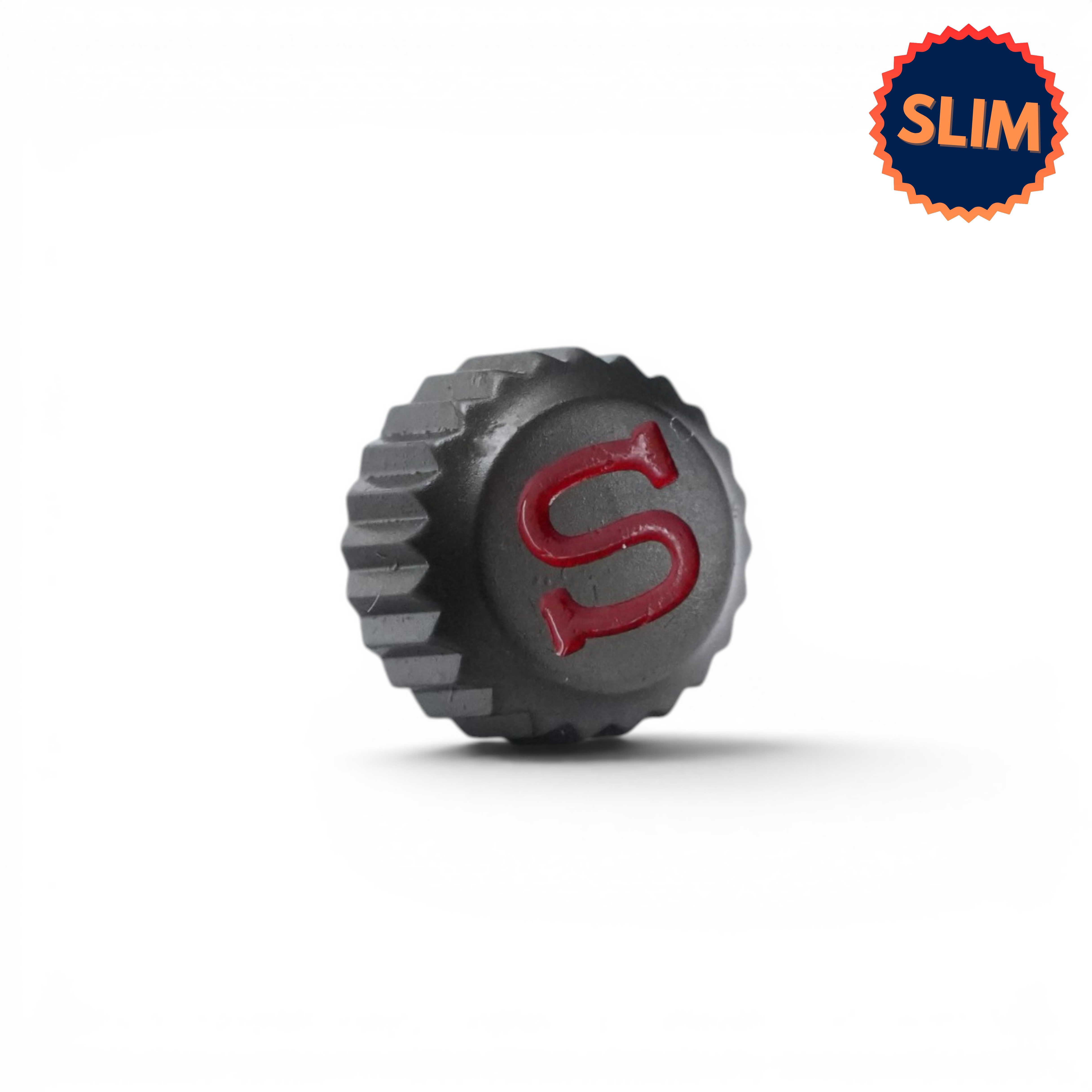 SKX007 Silm Crown: Matte Gunmetal with Red S