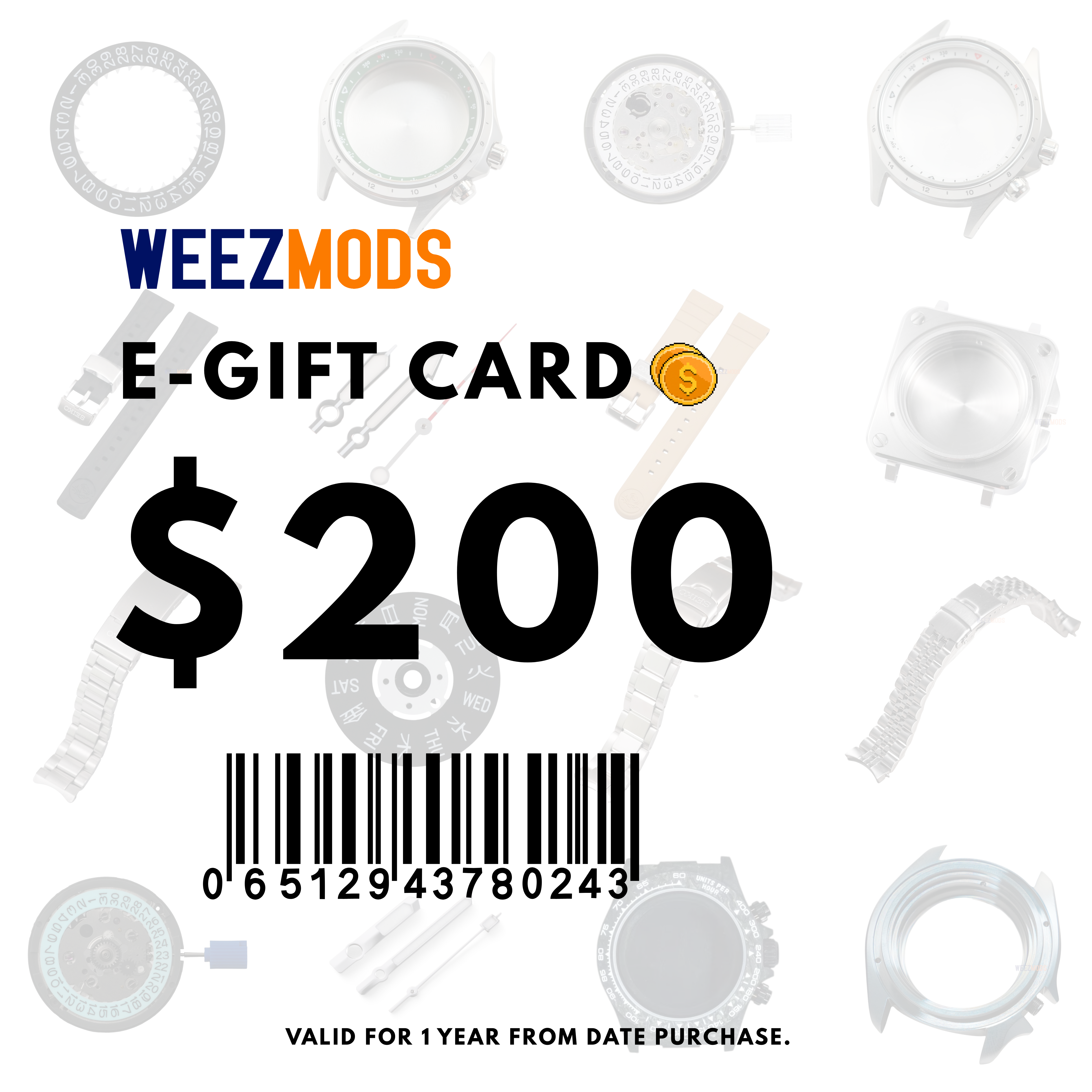 WEEZMODS $200 E-Gift Card