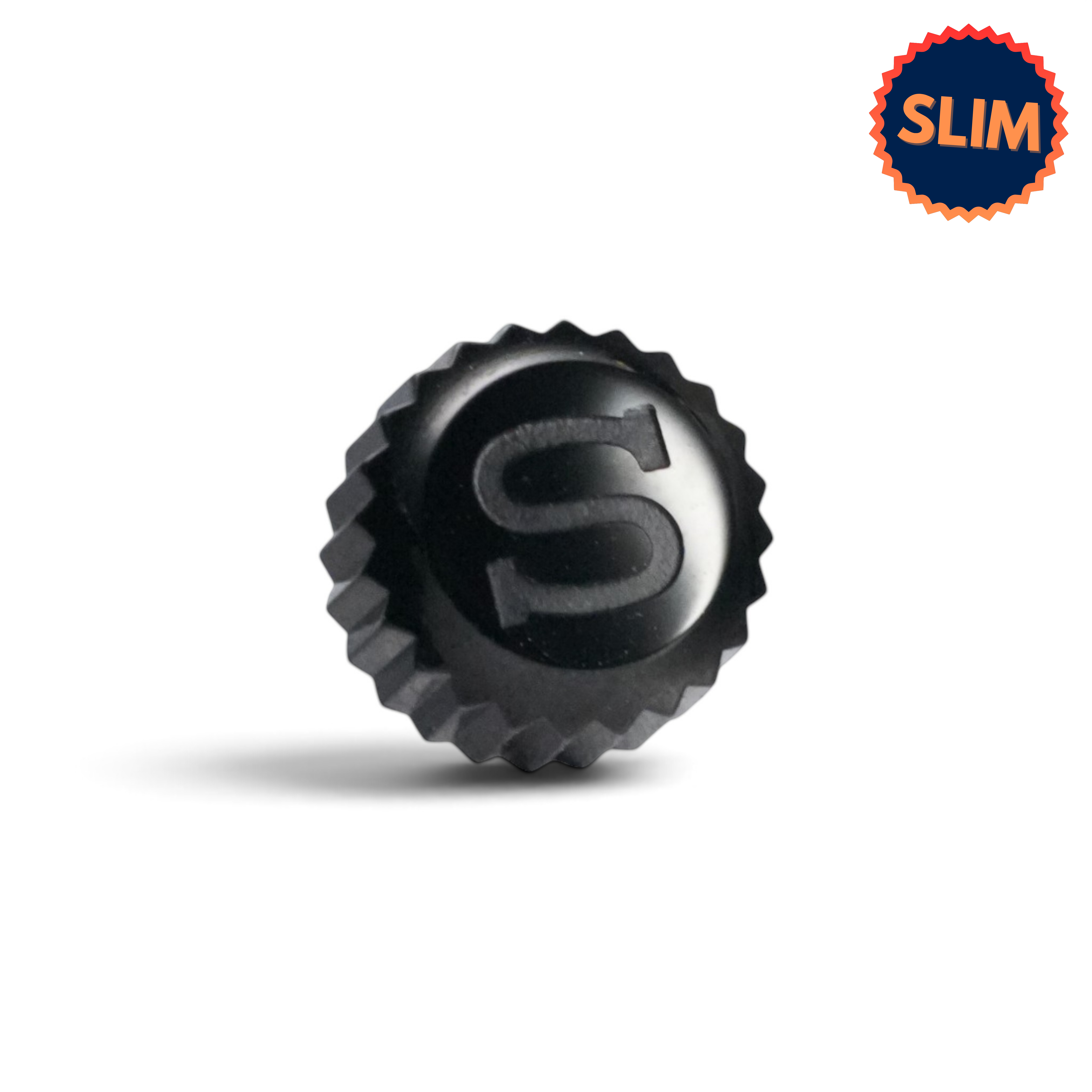 SKX007 Slim Crown: Polished Black with S