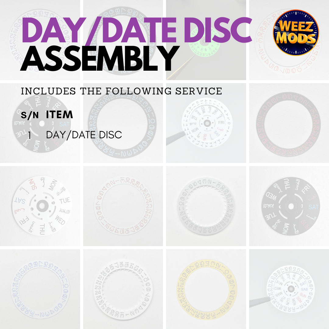 Assembly: Day/Date Disc – WEEZMODS