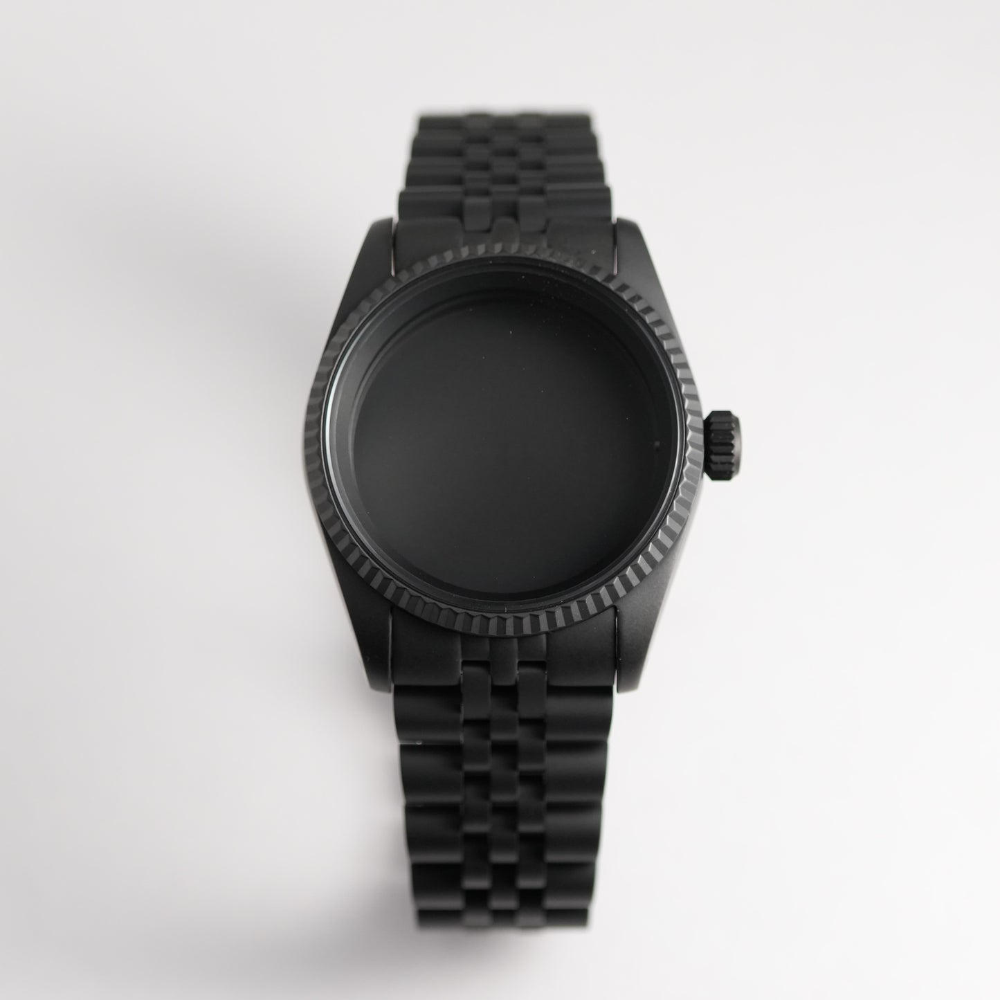 36MM Fluted: Matte Black with Jubilee Bracelet