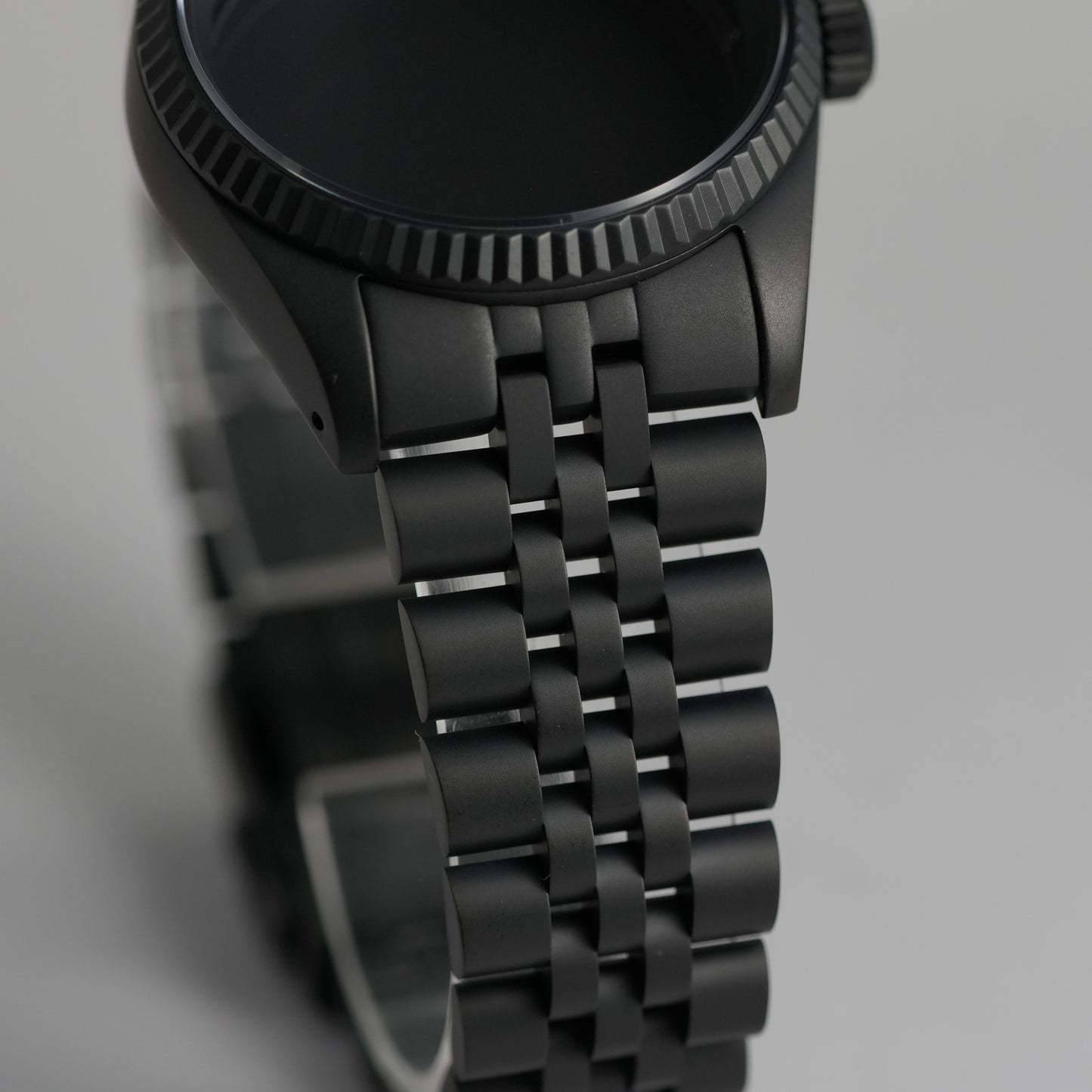 36MM Fluted: Matte Black with Jubilee Bracelet