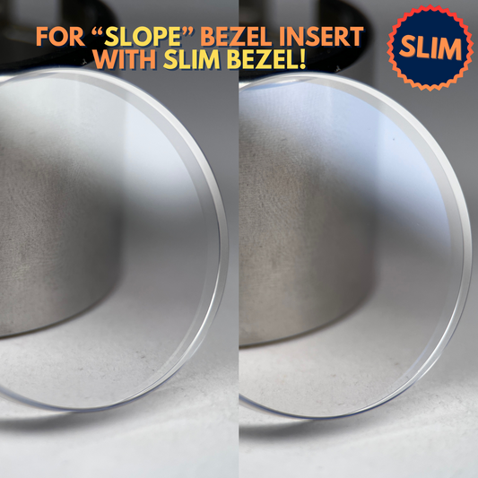 SKX007/SRPD "Slim": Flat Sapphire Crystal for Slope Bezel Insert