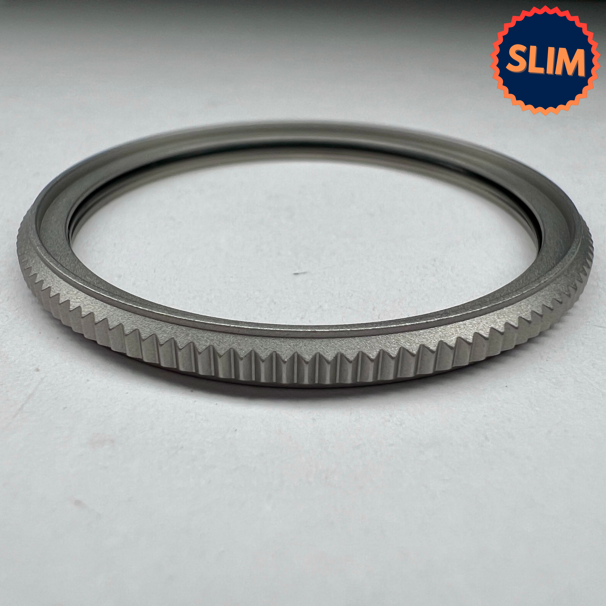 "Slim" Coin Edge Bezel: Matte Silver