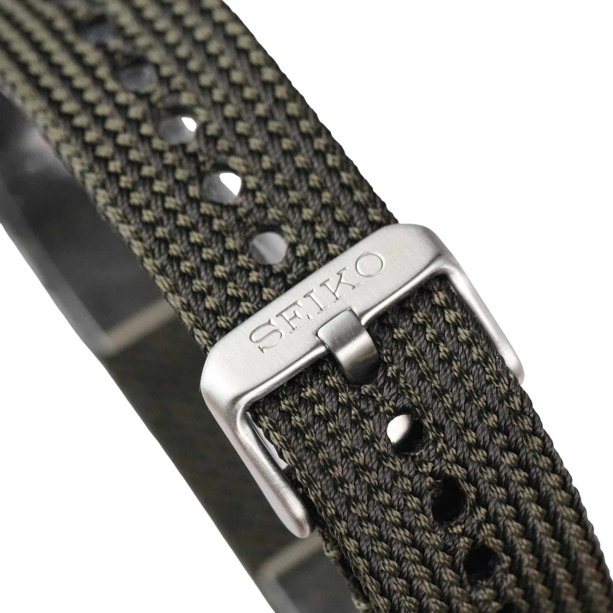 Seiko SPB237: 'Captain Willard' Seichu Green-Weaved Nato Strap