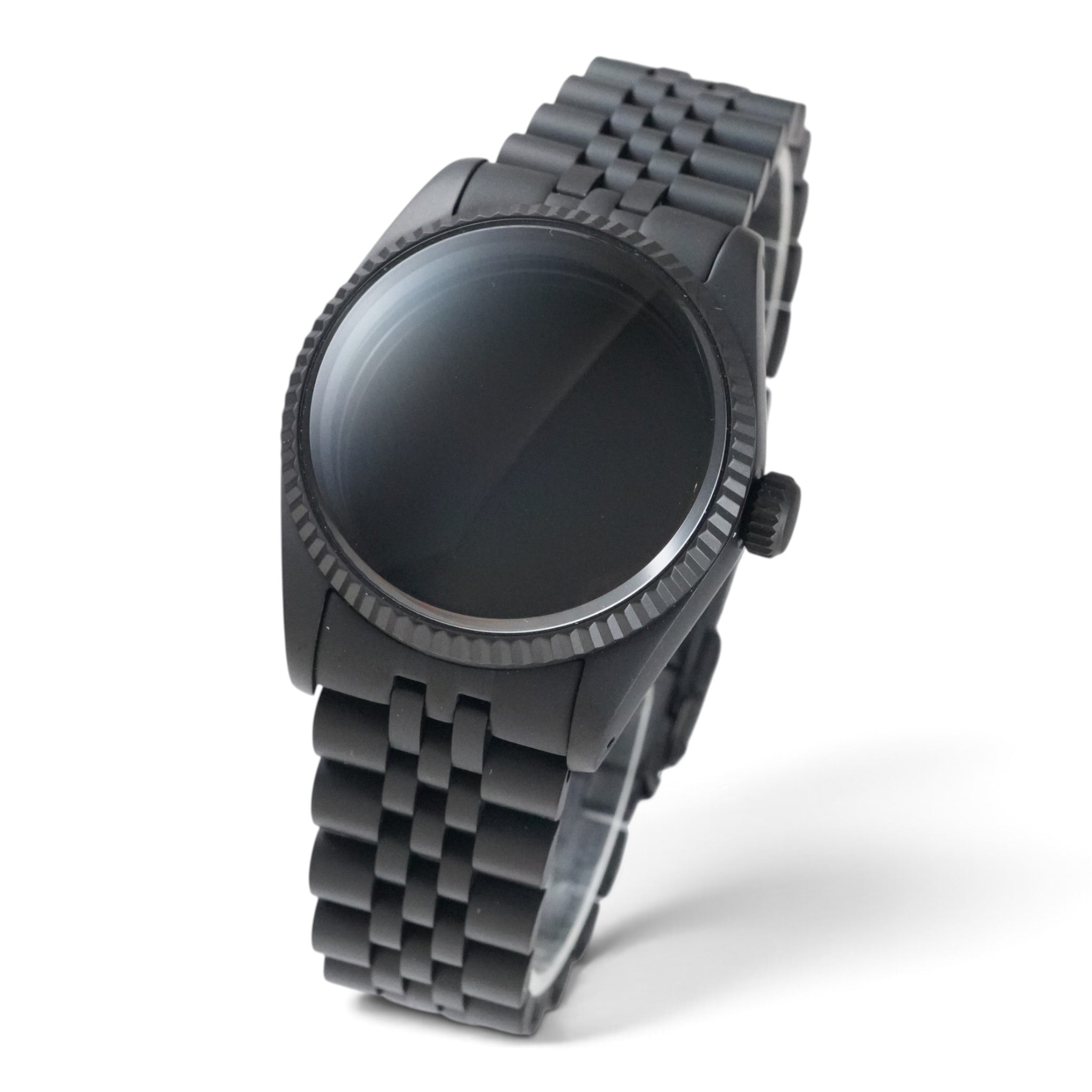 36MM Fluted: Matte Black Case with Dome & Jubilee Bracelet