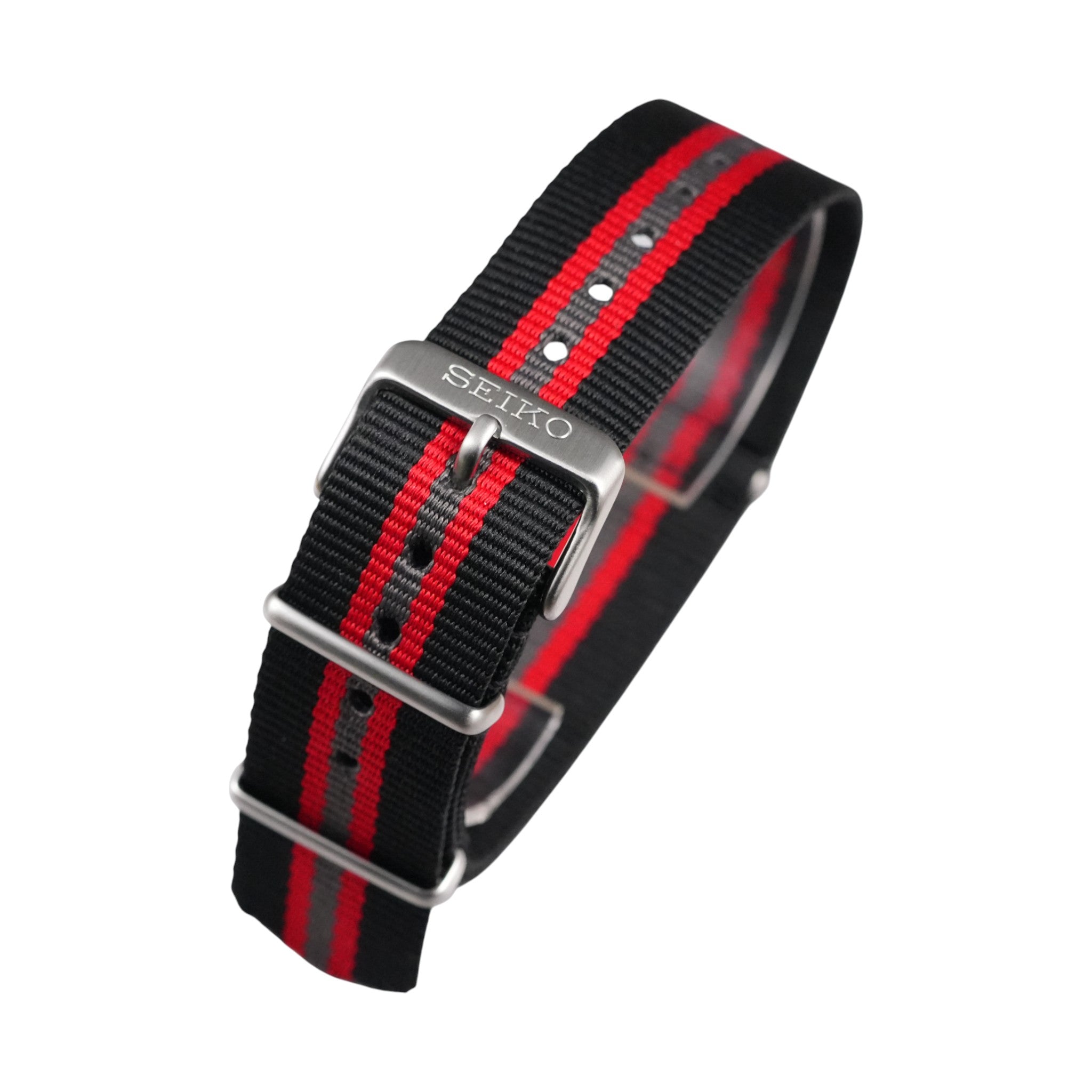 Seiko SNDH: 'Criteria' Red Stripes Nato Strap