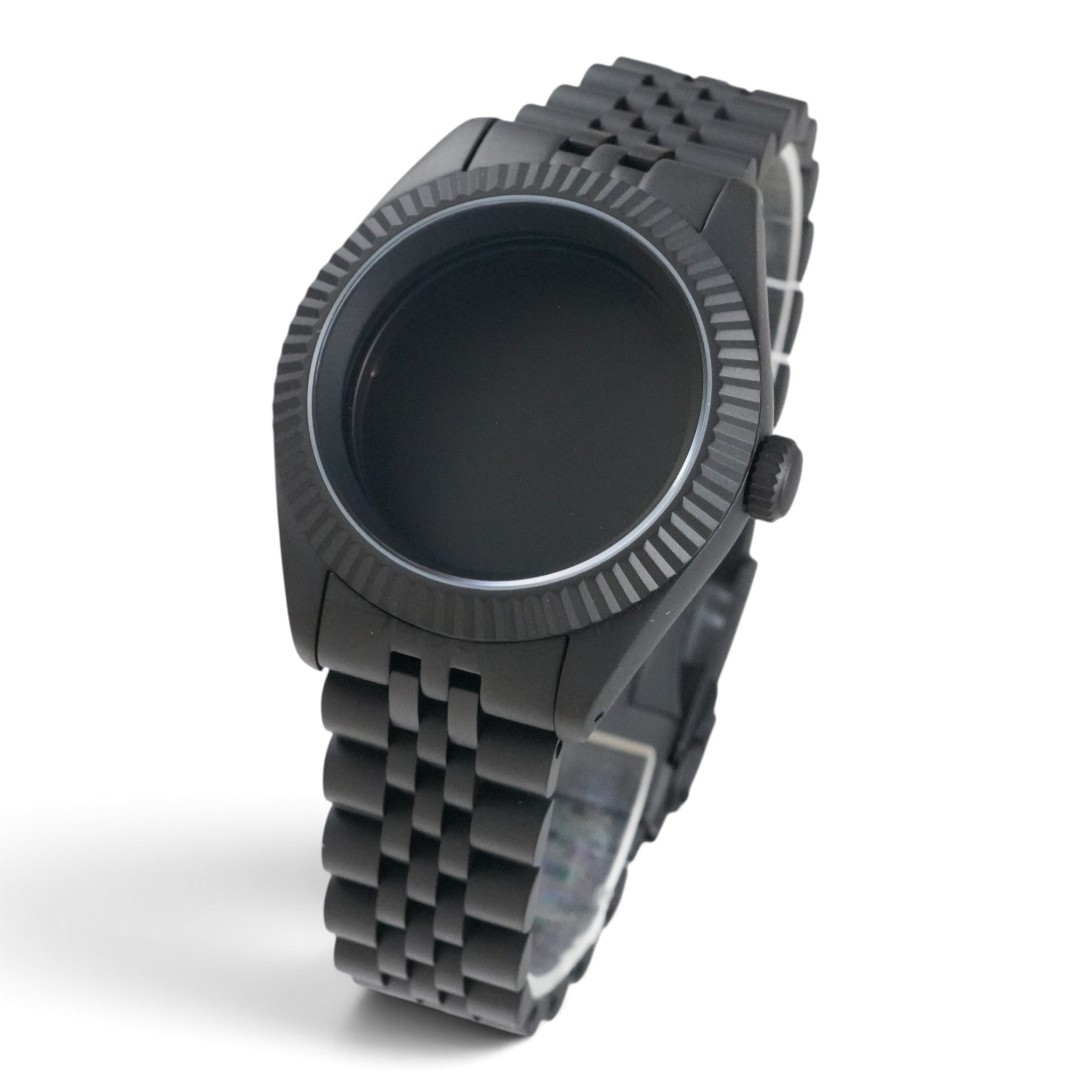 40MM Fluted: Matte Black Case with Jubilee Bracelet
