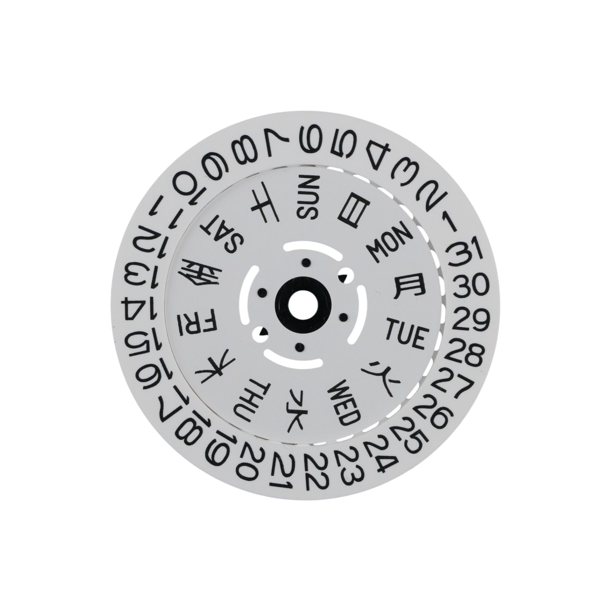 White Kanji: Day-Date Wheel (4:00" Position)