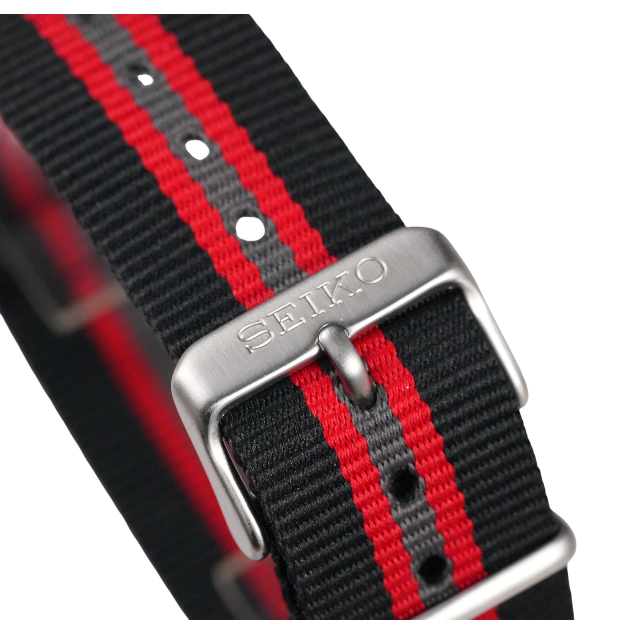Seiko SNDH: 'Criteria' Red Stripes Nato Strap