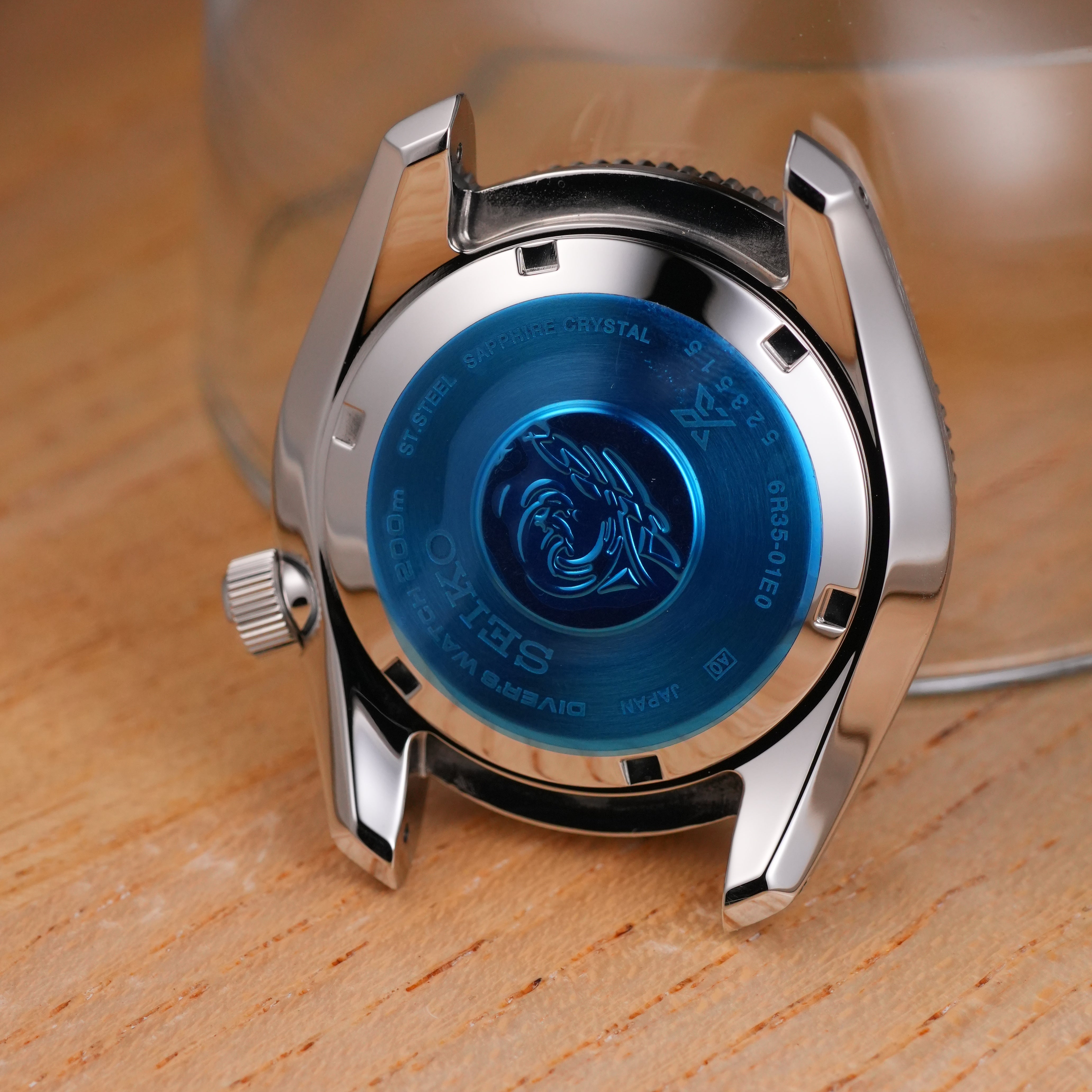 Sapphire Seiko Samurai Caseback Seiko King Turtle Case Back Seiko