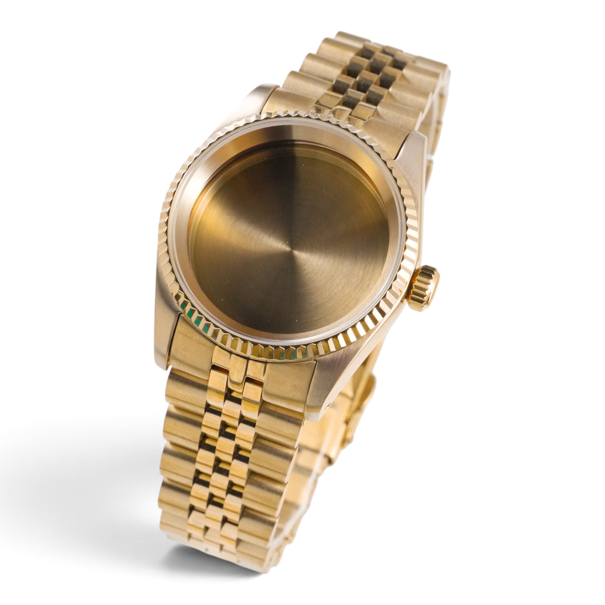 36MM Fluted: Brushed Gold Case with Jubilee Bracelet