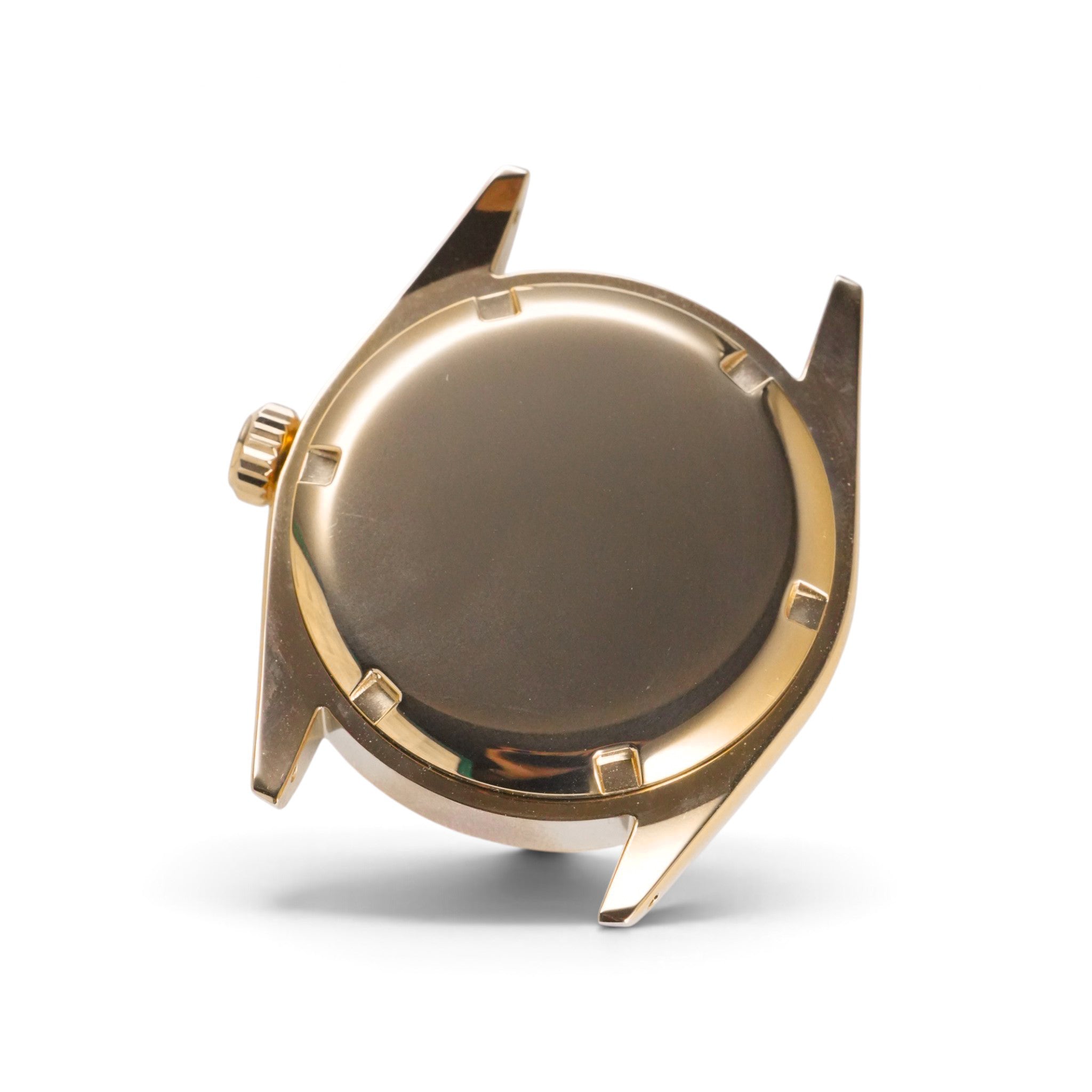 36MM Fluted: Brushed Gold Case with Cyclops & Presidential Bracelet
