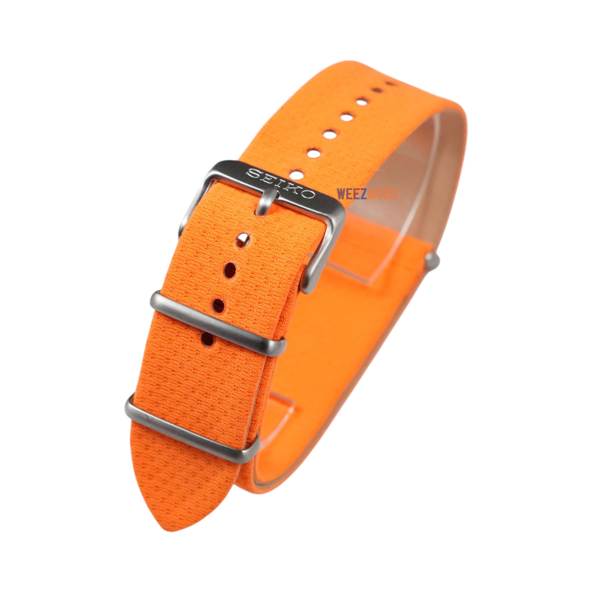 Seiko: Fabric Orange Nato Strap (22MM)