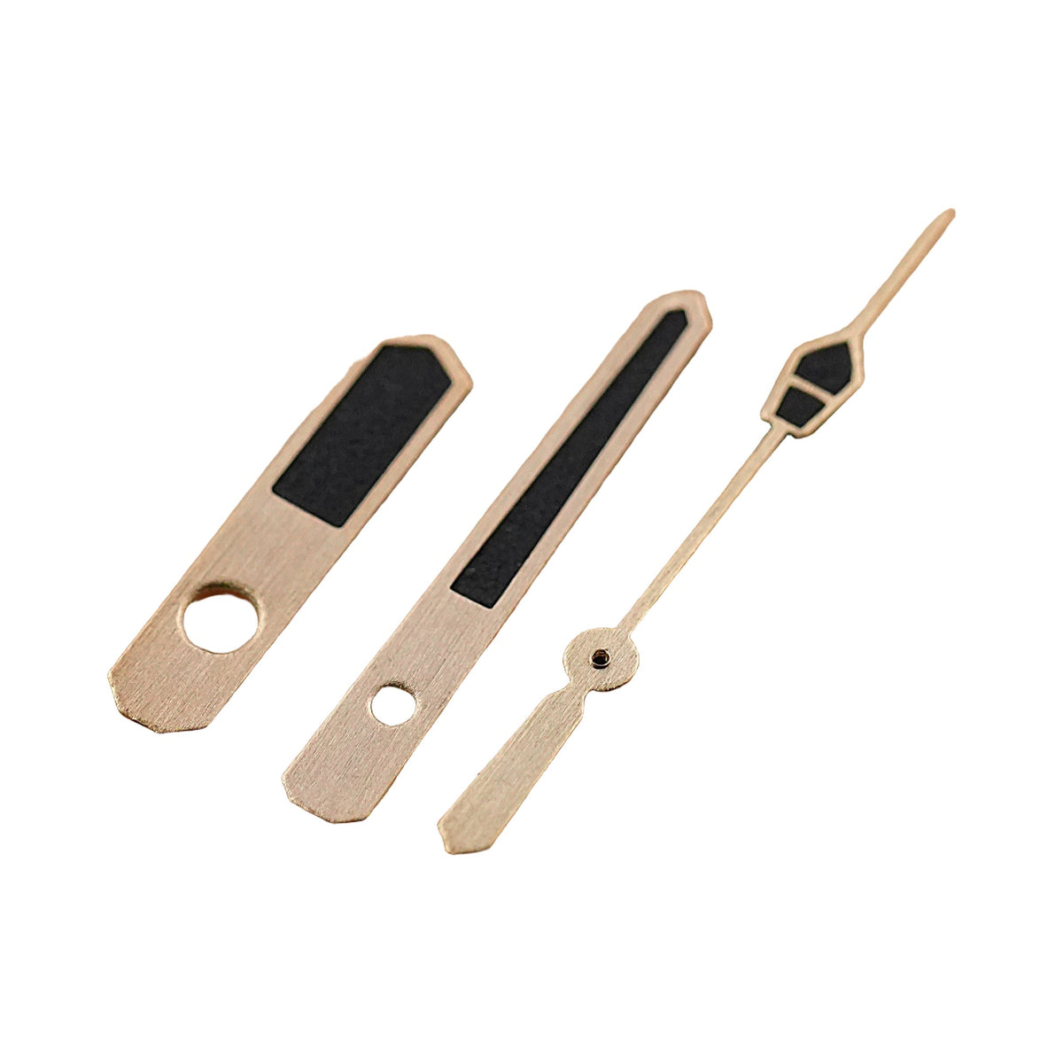 MM300: Brushed Gold Hands in Black