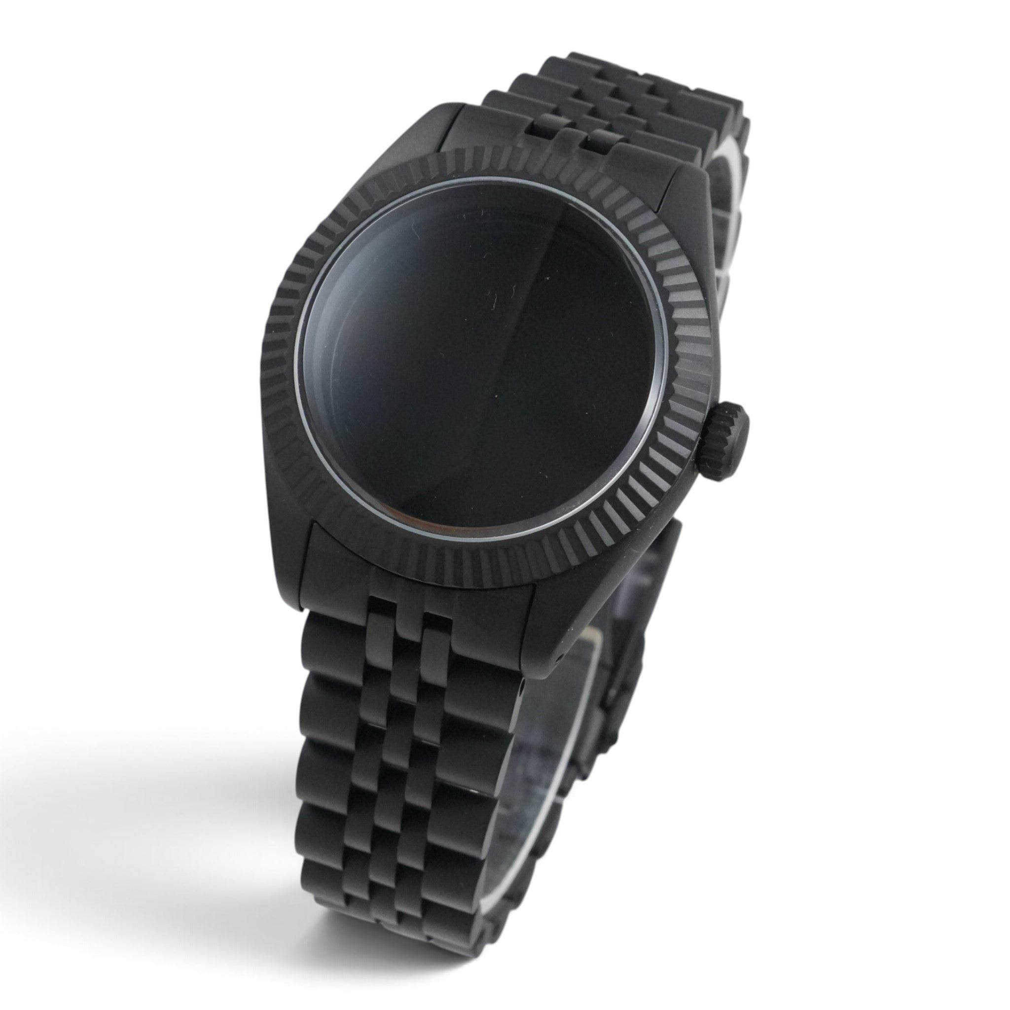 40MM Fluted: Matte Black Case with Dome & Jubilee Bracelet