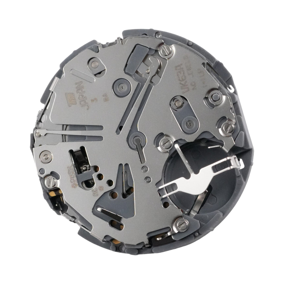 Seiko (TMI) VK63: Black Date Mechaquartz Movement (3:00" Position)
