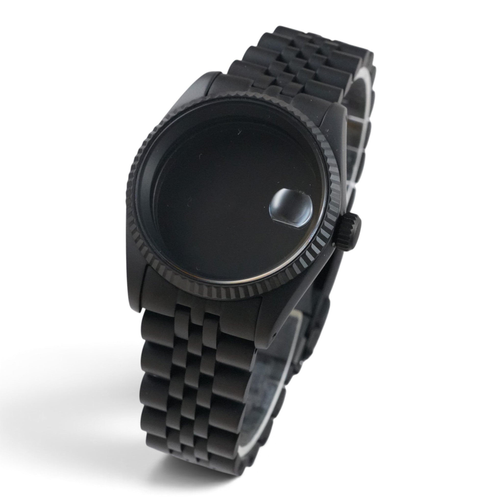 36MM Fluted: Matte Black Case with Cyclops & Jubilee Bracelet